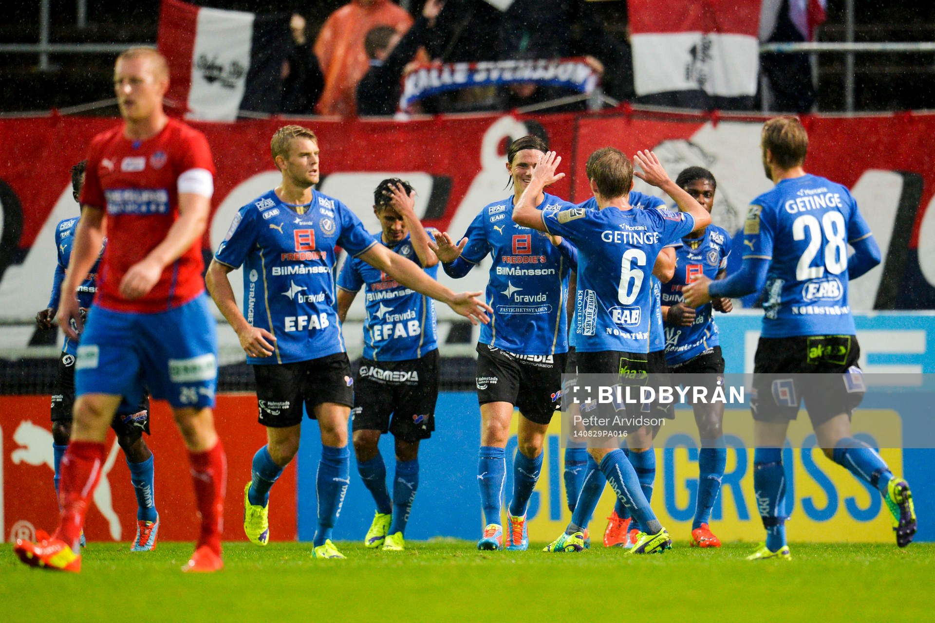 Halmstads Kristinn Steindorsson jublar
