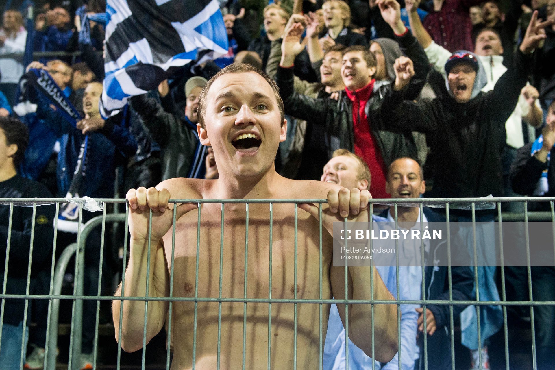 Halmstads supportrar jublar
