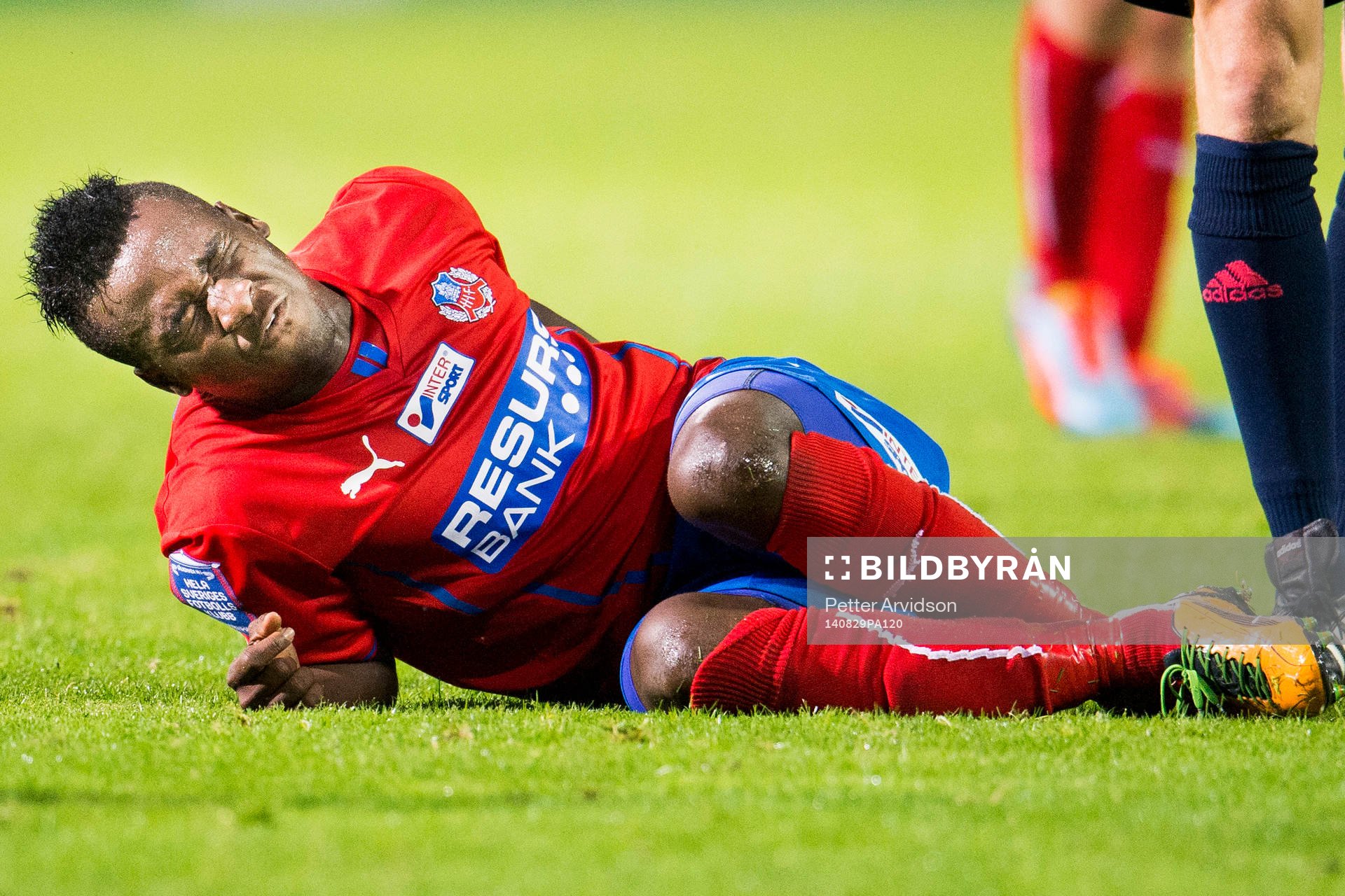 Helsingborgs David Accam har ont