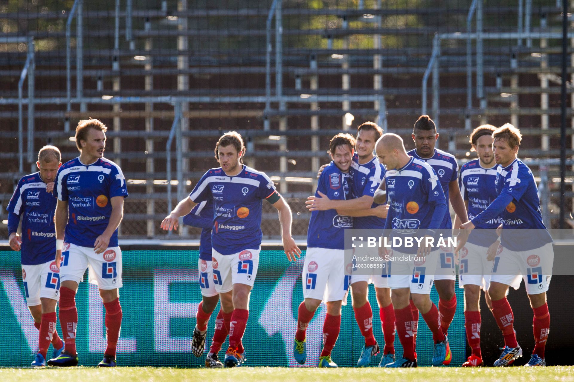 Åtvidabergs spelar jublar
