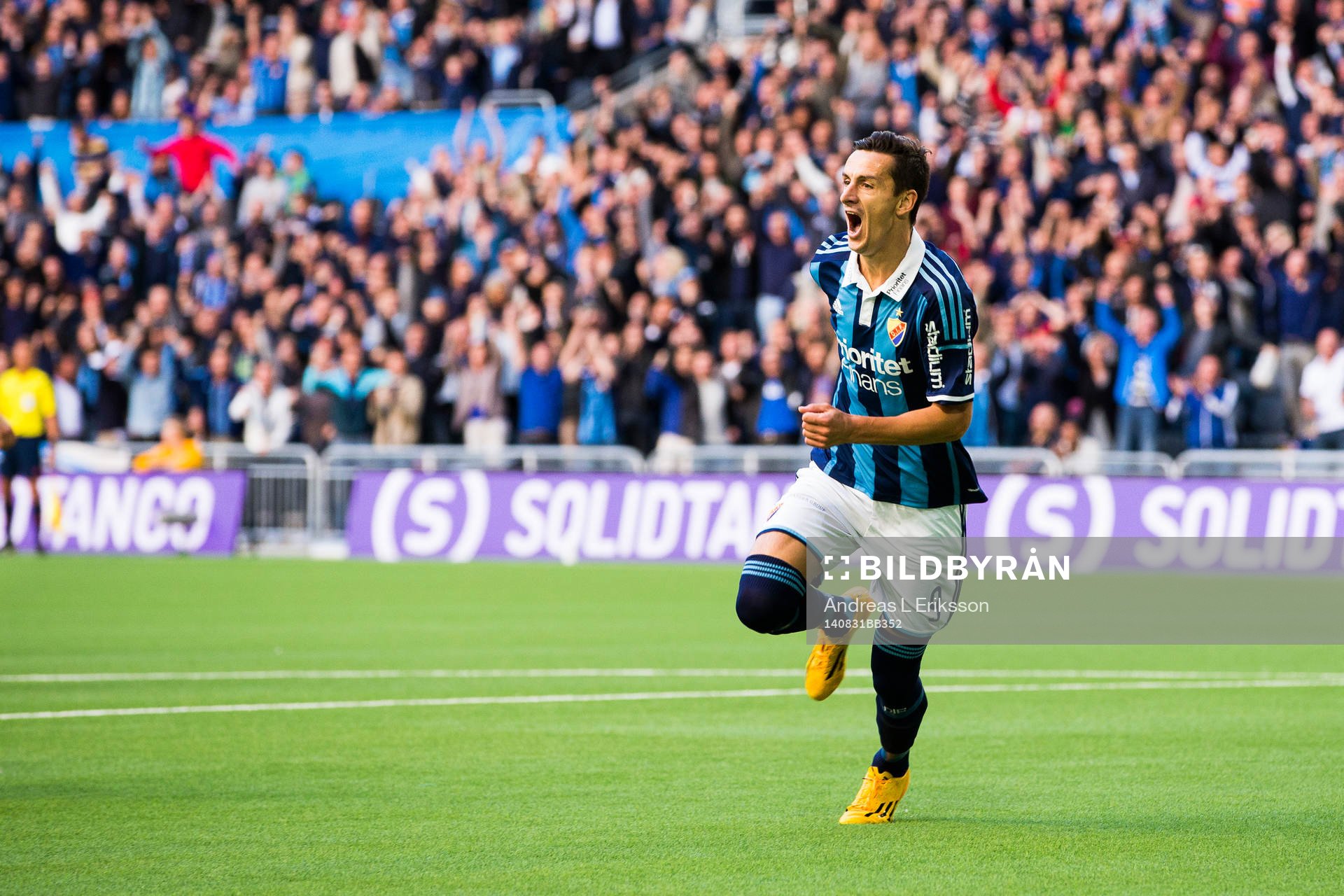 Djurgårdens Haris Radetinac jublar