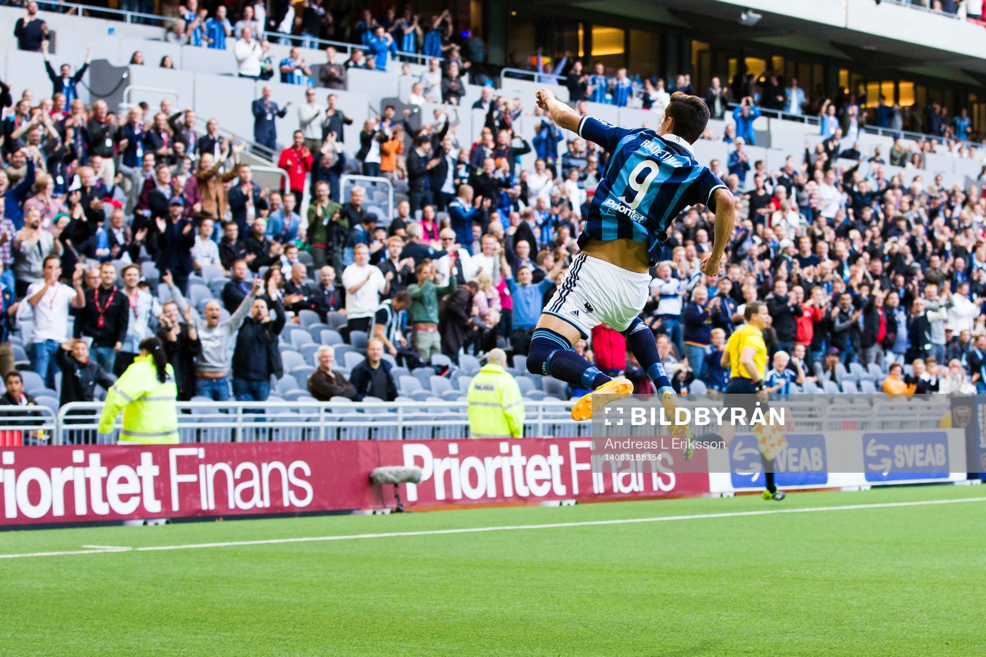 Djurgårdens Haris Radetinac jublar