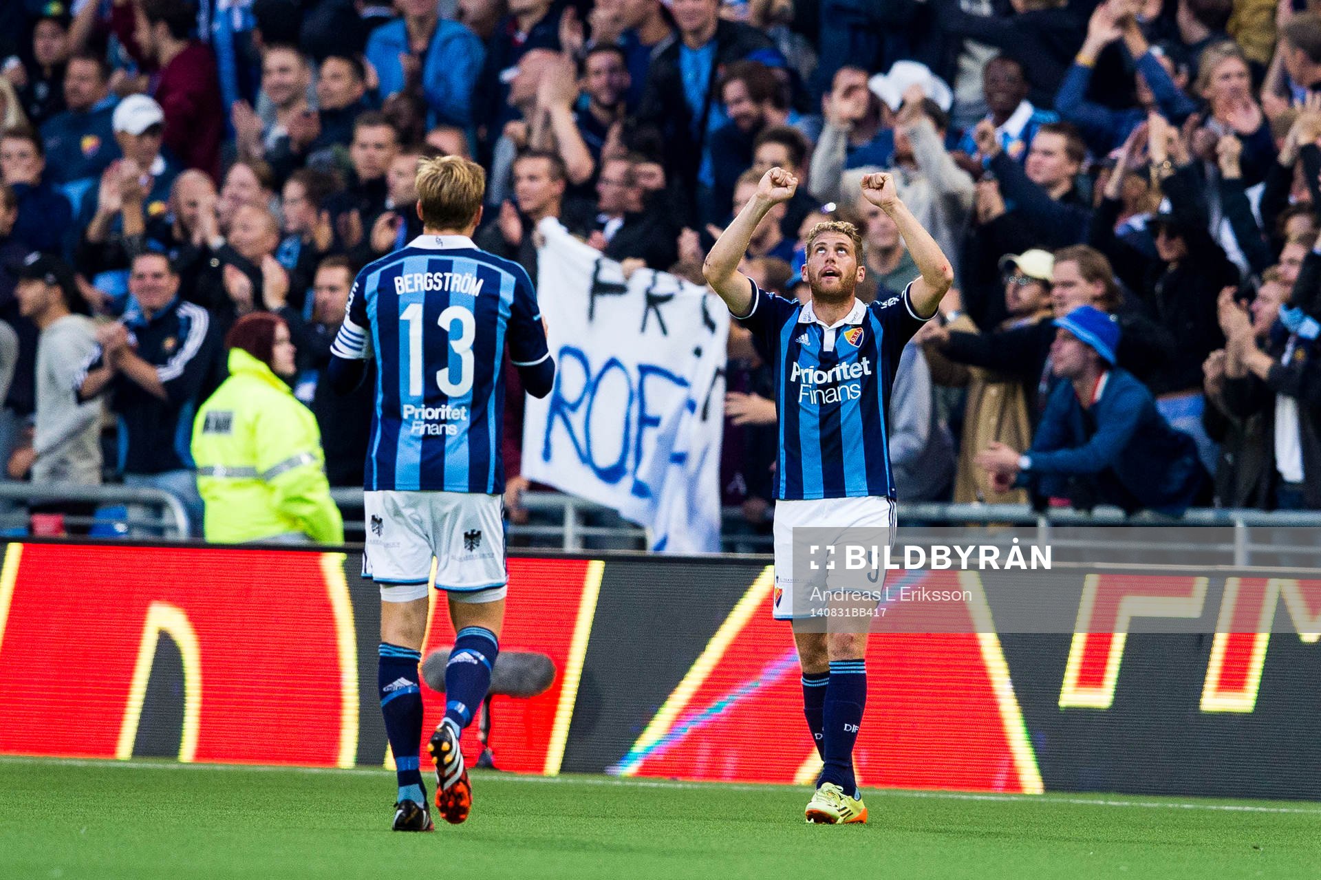 Djurgårdens Stefan Karlsson jublar