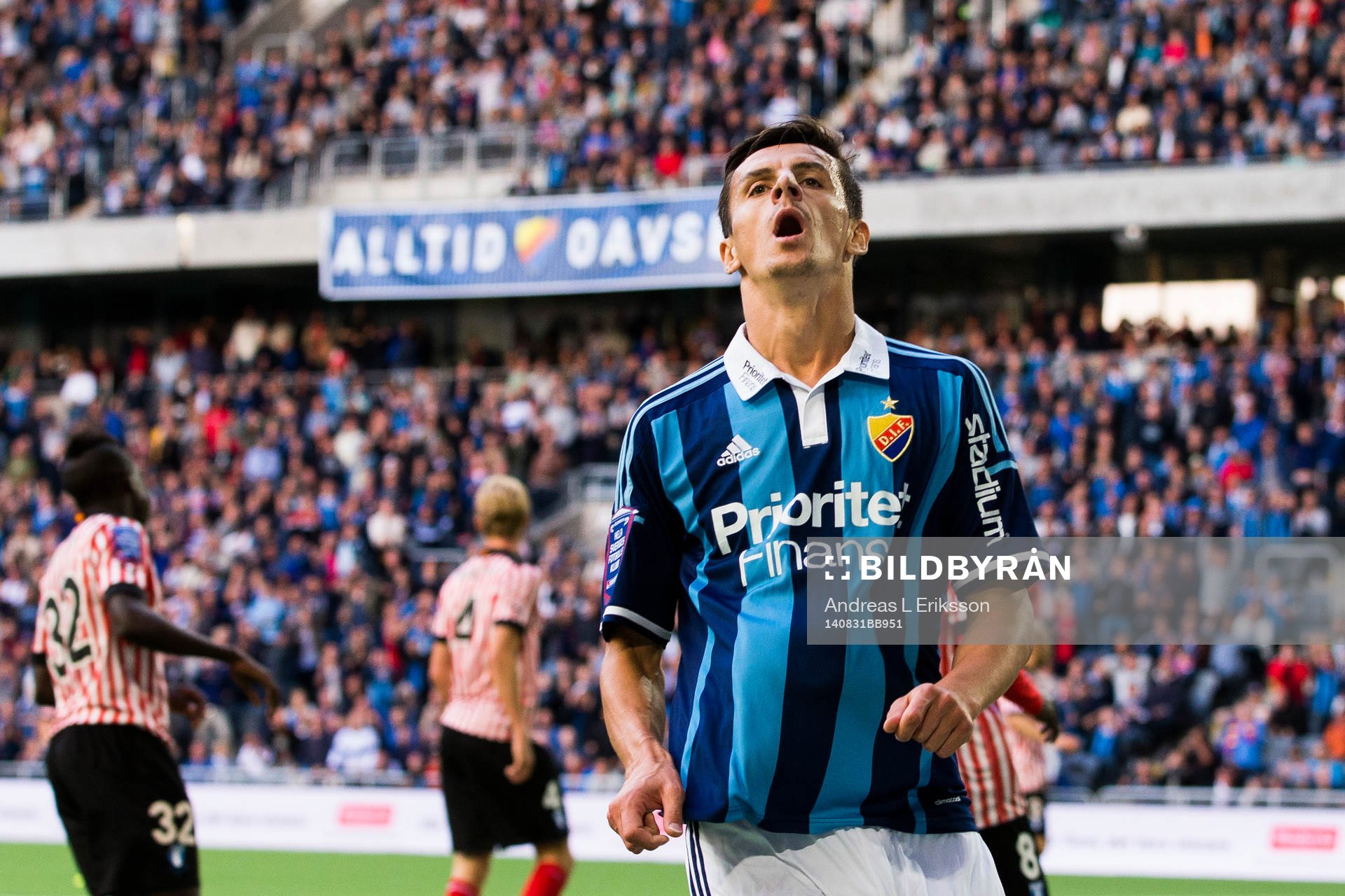 Djurgårdens Haris Radetinac reagerar