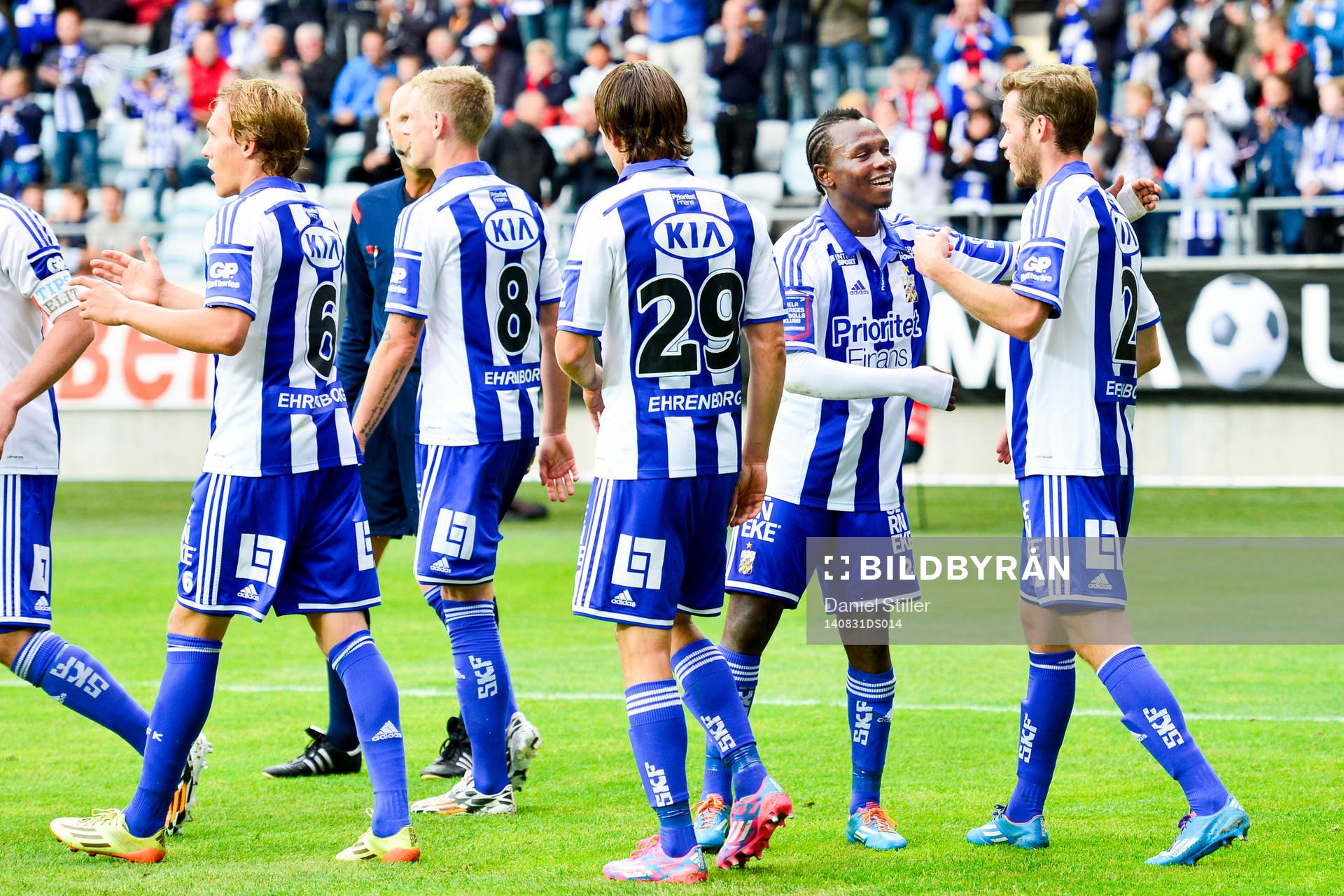 IFK Göteborgs spelare jublar