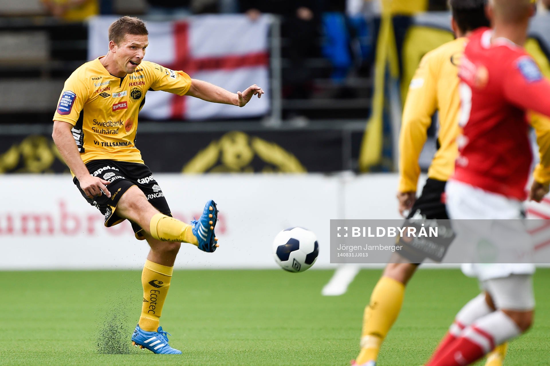 Elfsborgs Anders Svensson under fotbollsmatchen i Allsvenskan mellan Elfsborg och Falkenberg den 31 augusti 2014 i Borås.