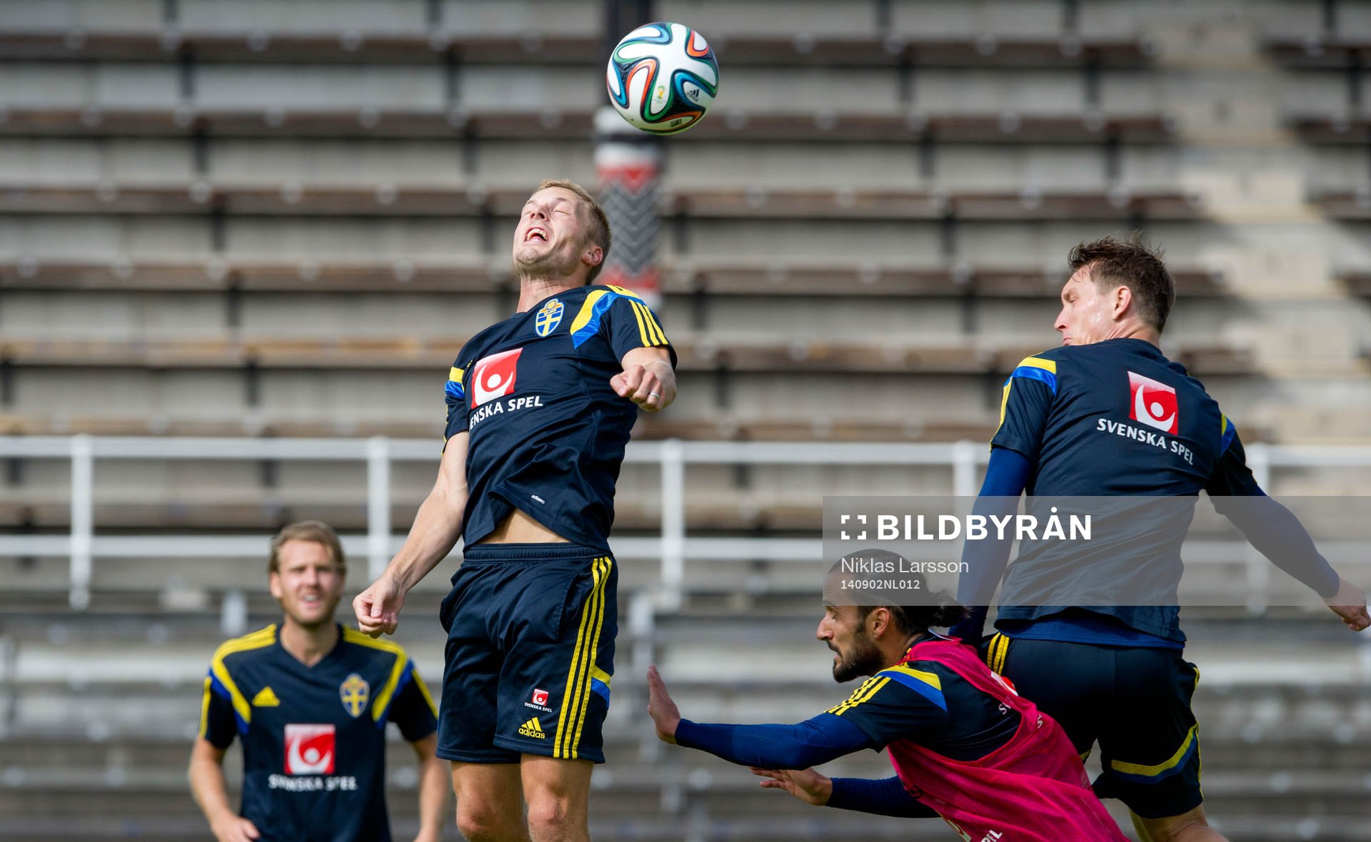 Sveriges Sebastian Larsson, Erkan Zengin och Kim Källström