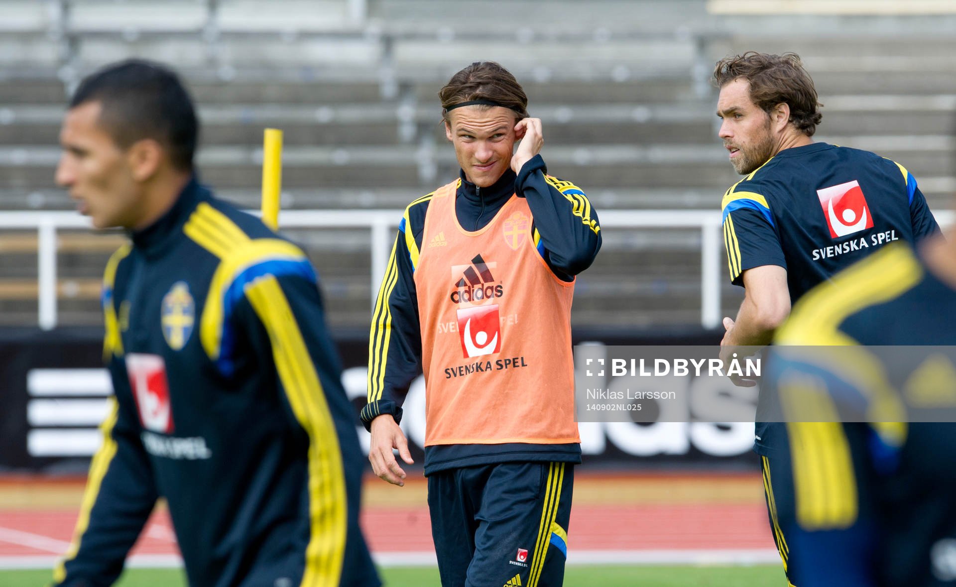 Sveriges Albin Ekdal och Johan Elmander