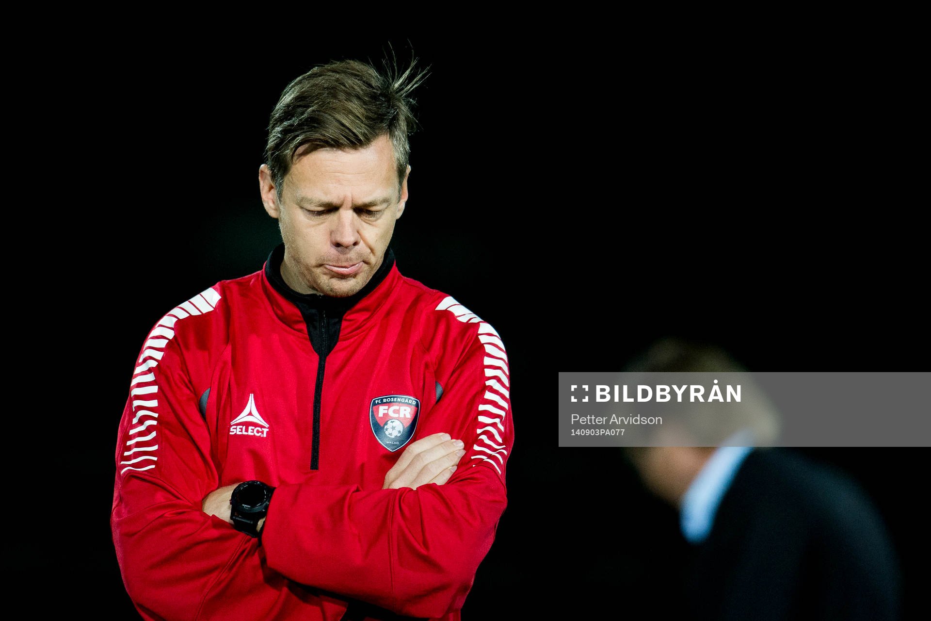 Rosengårds tränare Markus Tilly deppar