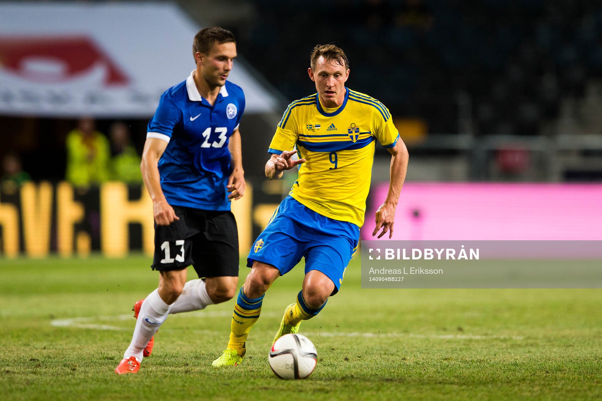 Estlands Martin Vunk och Sveriges Kim Källström