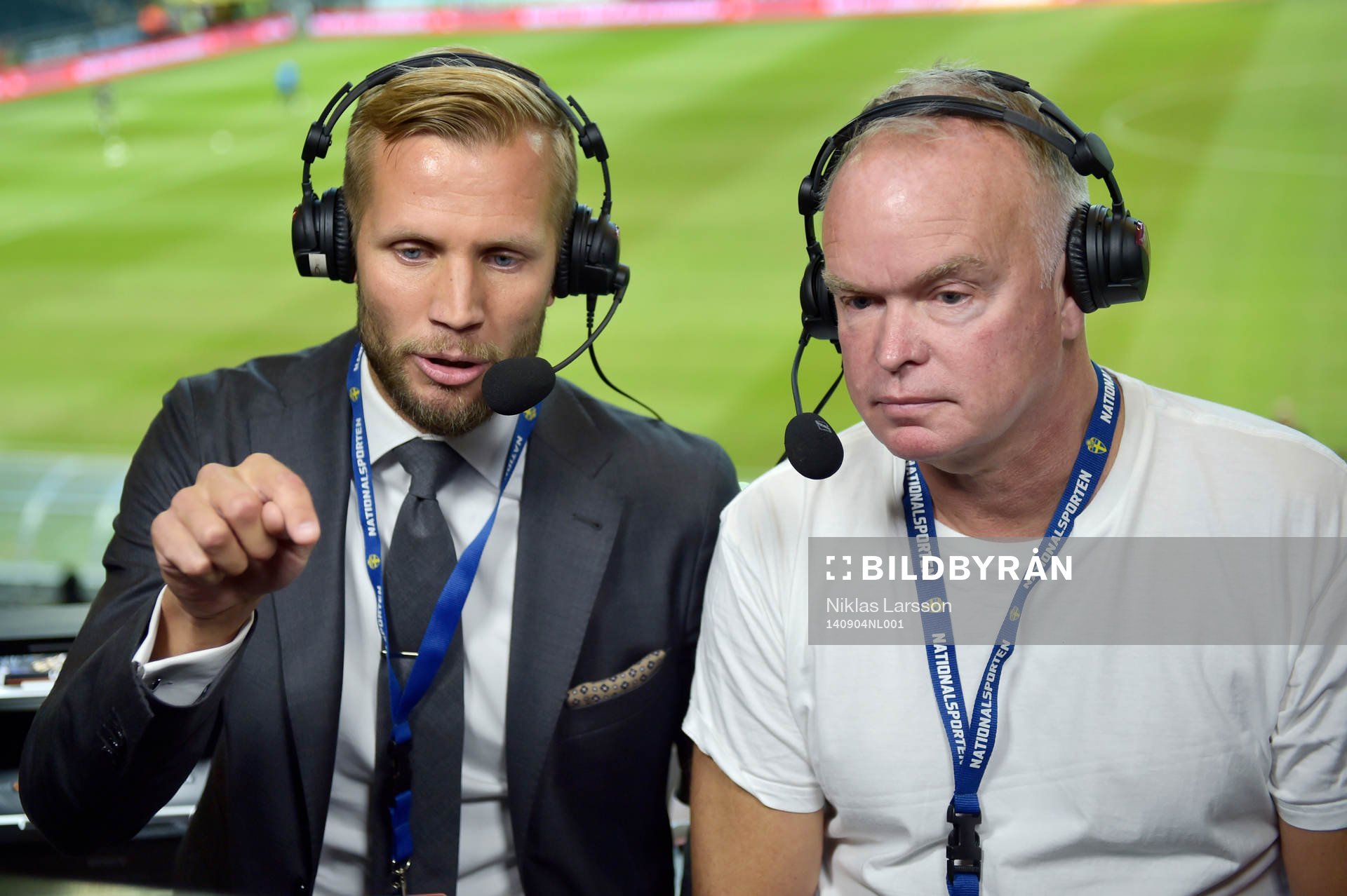 Expertkommentator Robert Perlskog och Martin Åslund