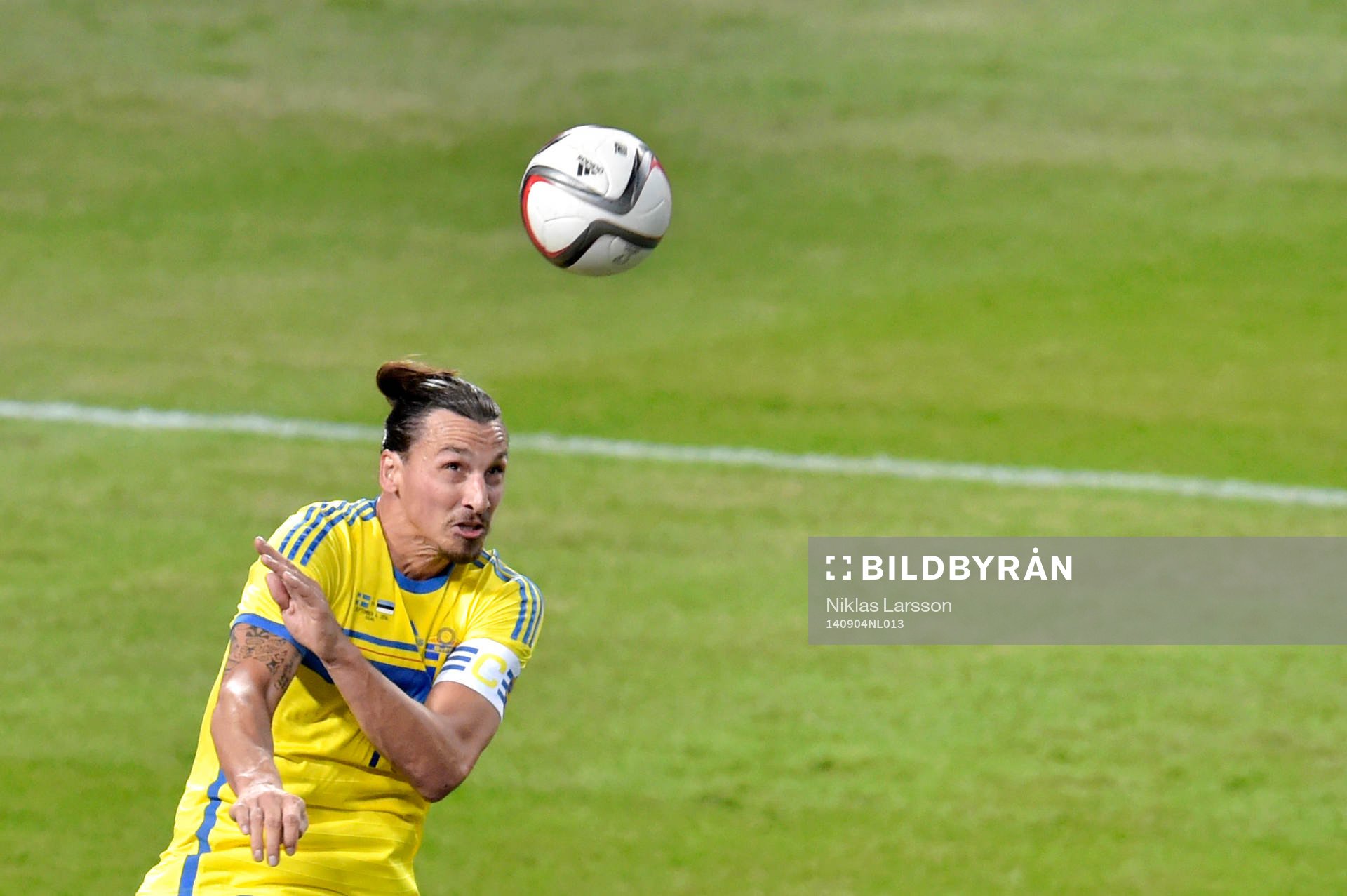 Sveriges Zlatan Ibrahimovic nickar