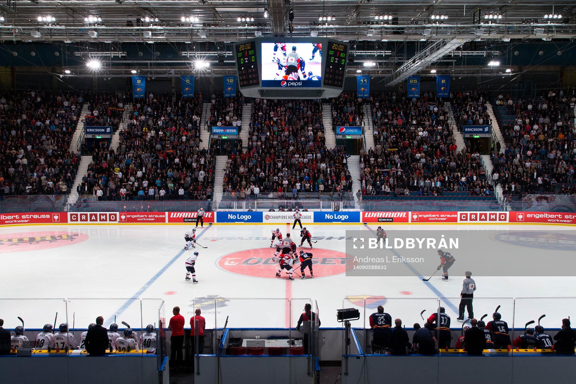 Generell vy av rinken på Hovet vid nersläpp av