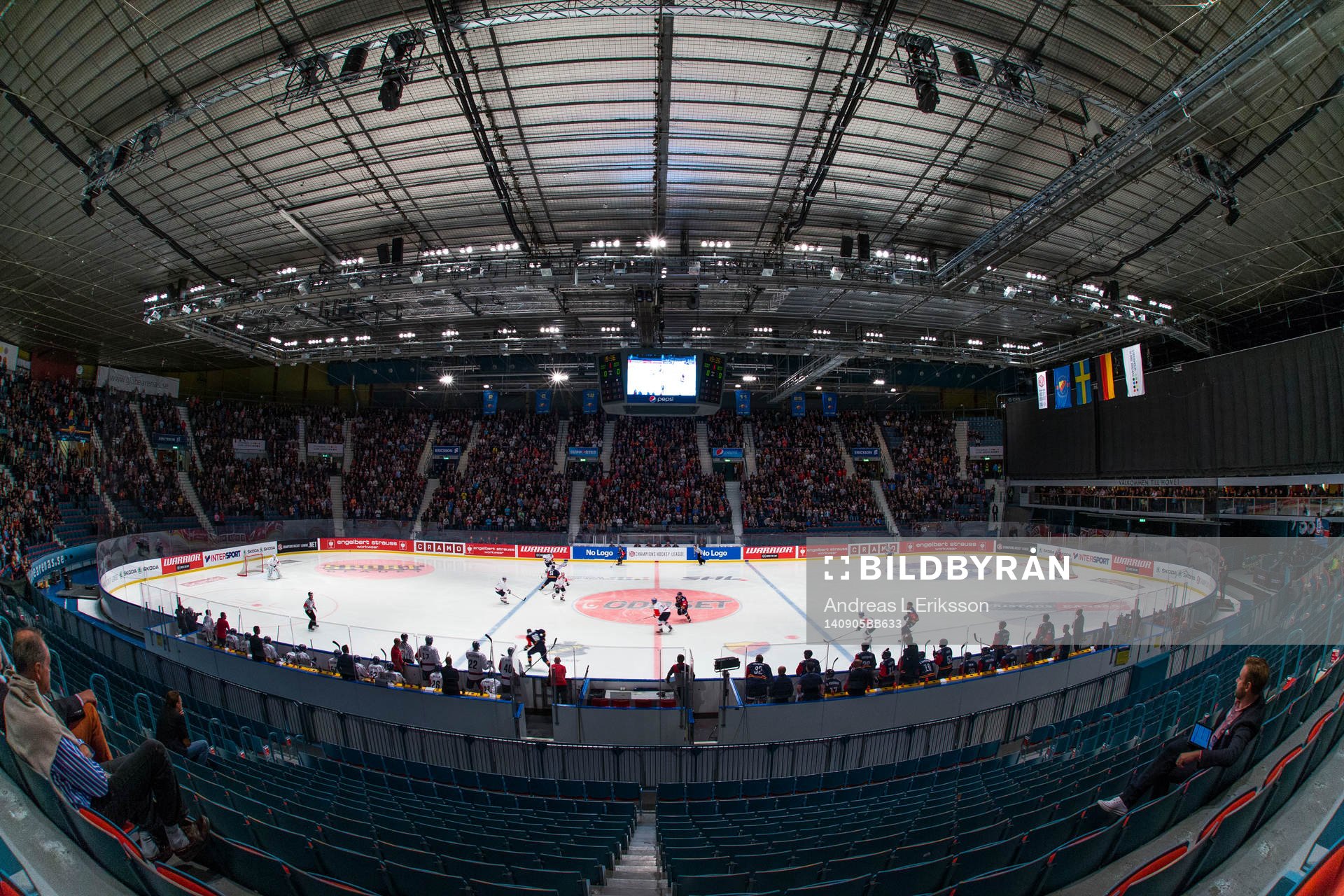 Generell vy av rinken på Hovet