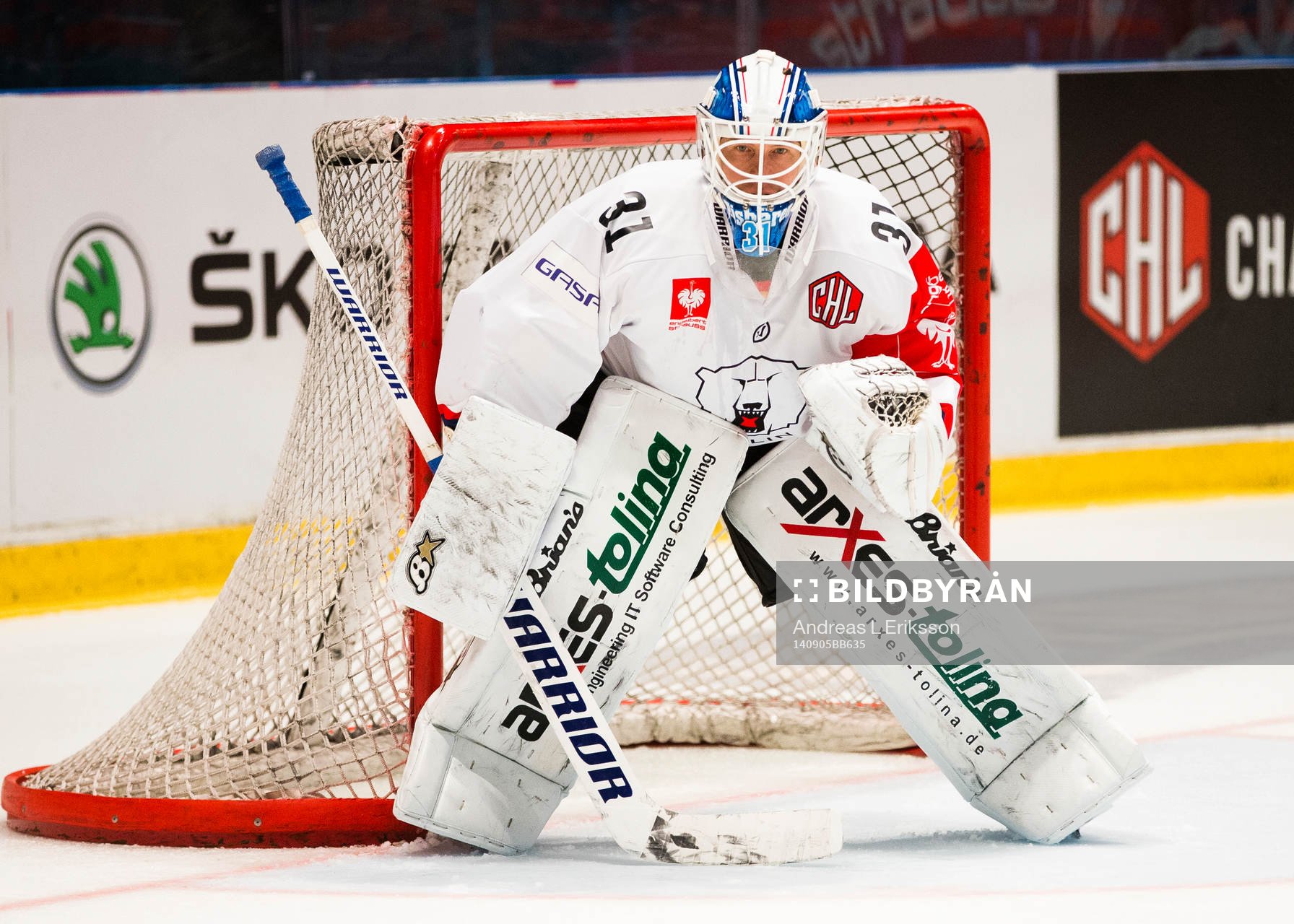 Eisbären Berlins målvakt Petri Vehanen