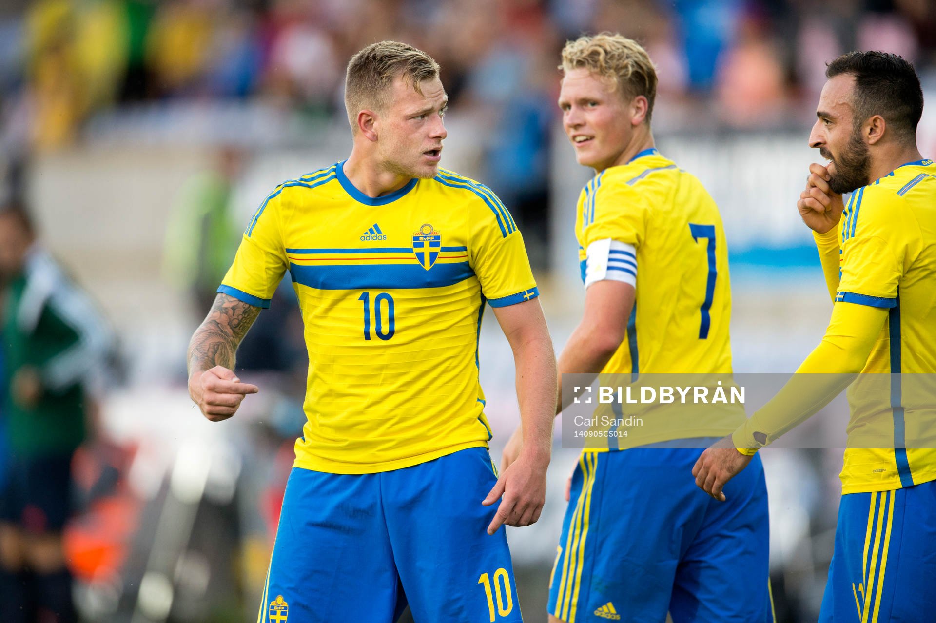 Sverige John Guidetti firar