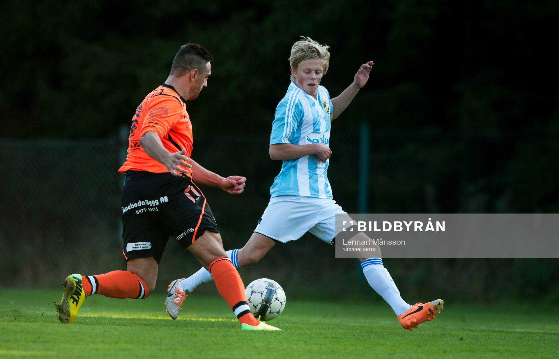 IFK Hässleholms Philip Bengtsson i matchen i division 3