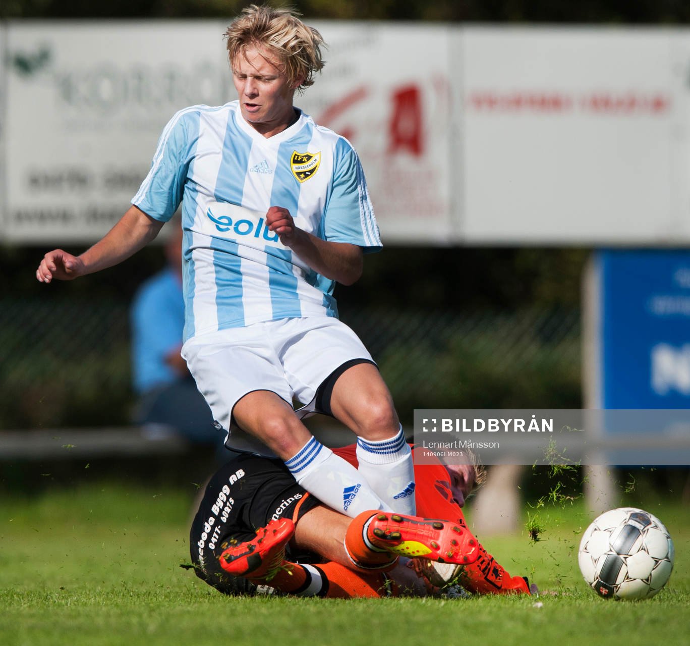 IFK Hässleholms Philip Bengtsson i matchen i division 3