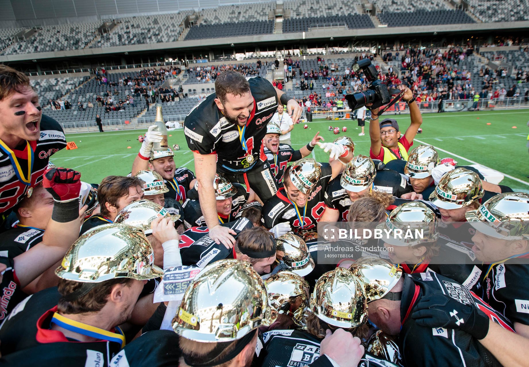 Carlstad Crusaders firar SM-guldet