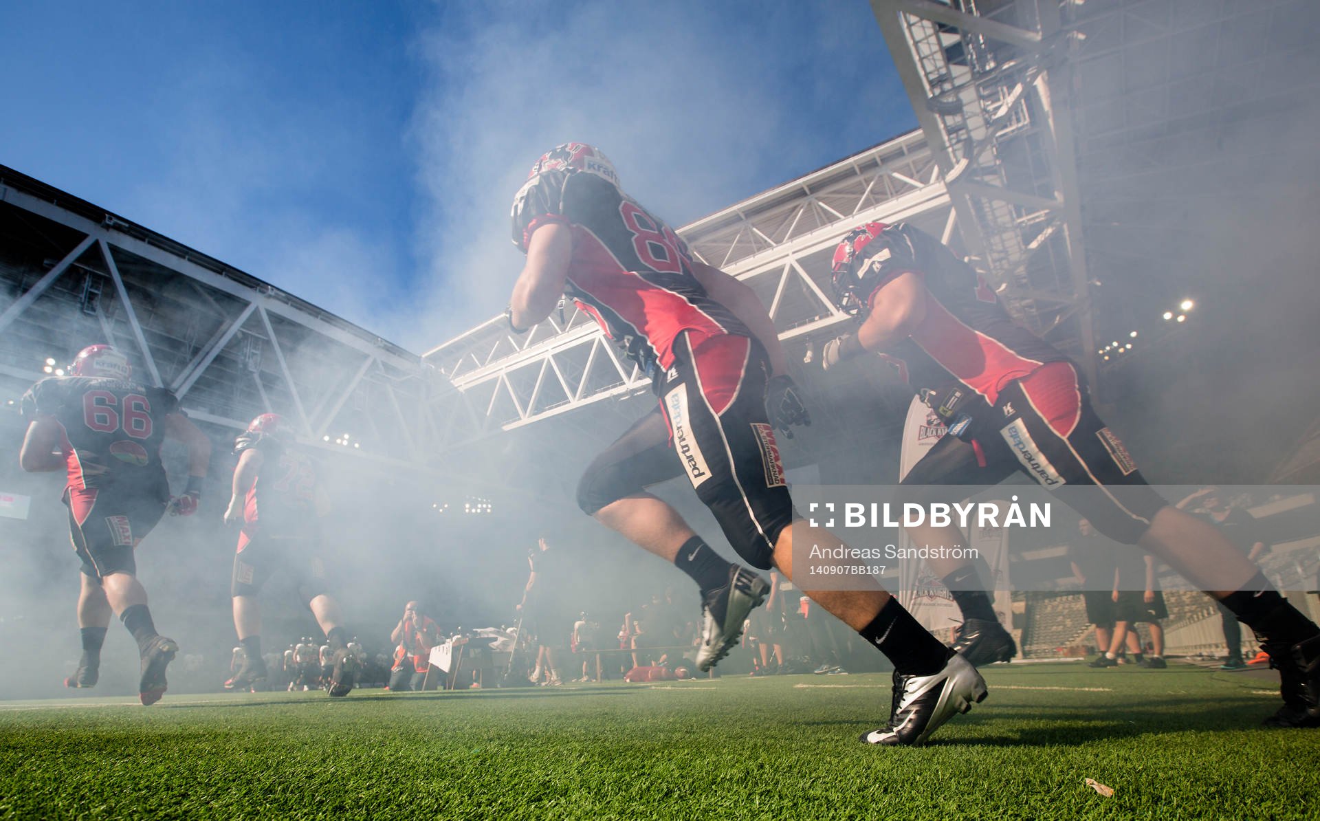 Carlstad Crusaders spelare gör entré