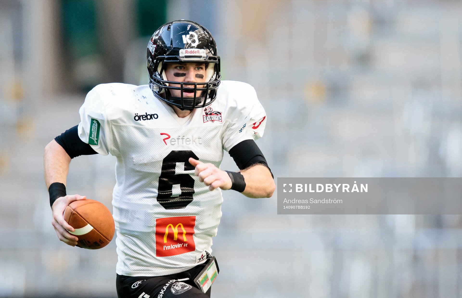Örebro Black Knights quarterback Joe Clancy