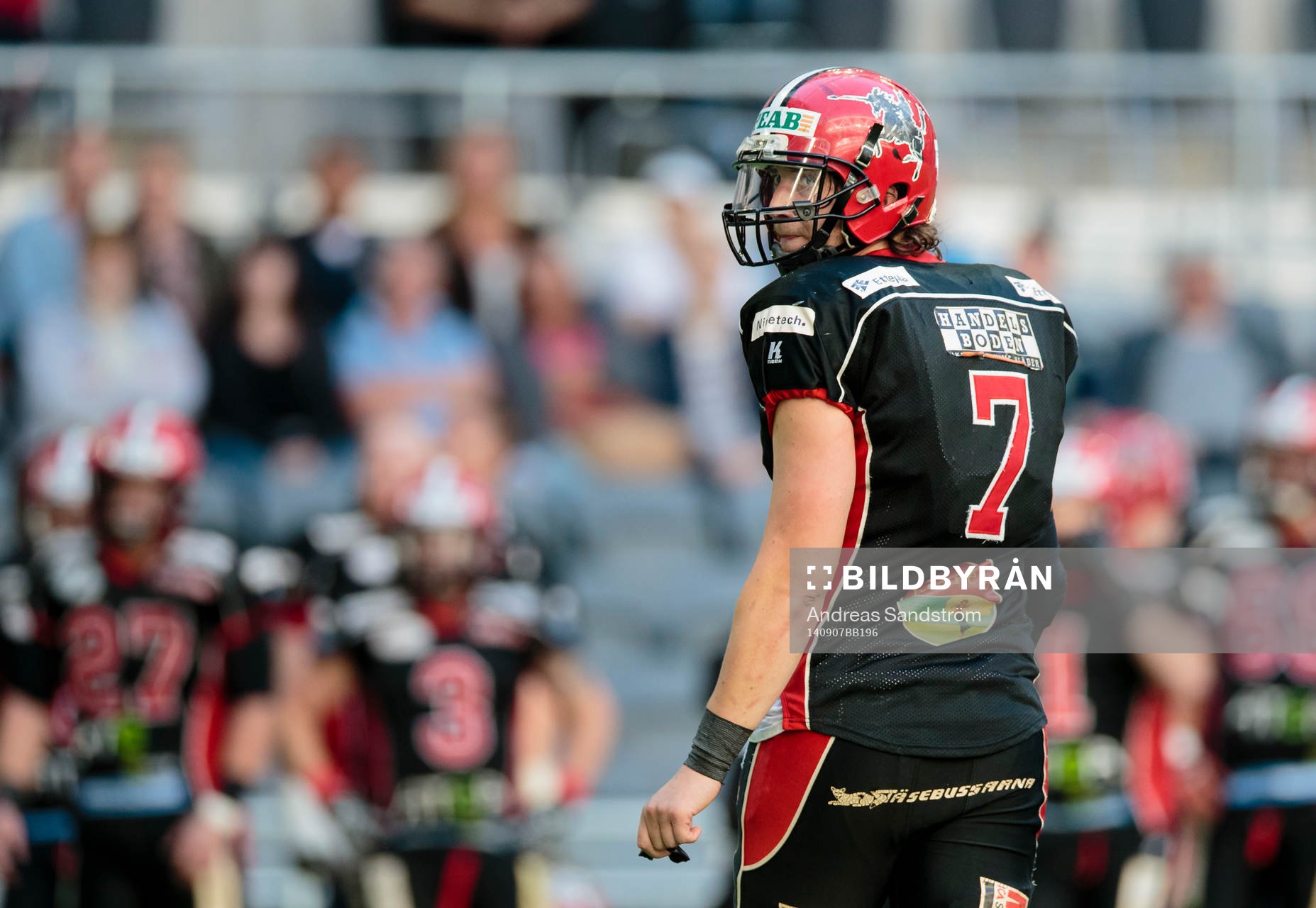 Carlstad Crusaders quarterback Anders Hermodsson