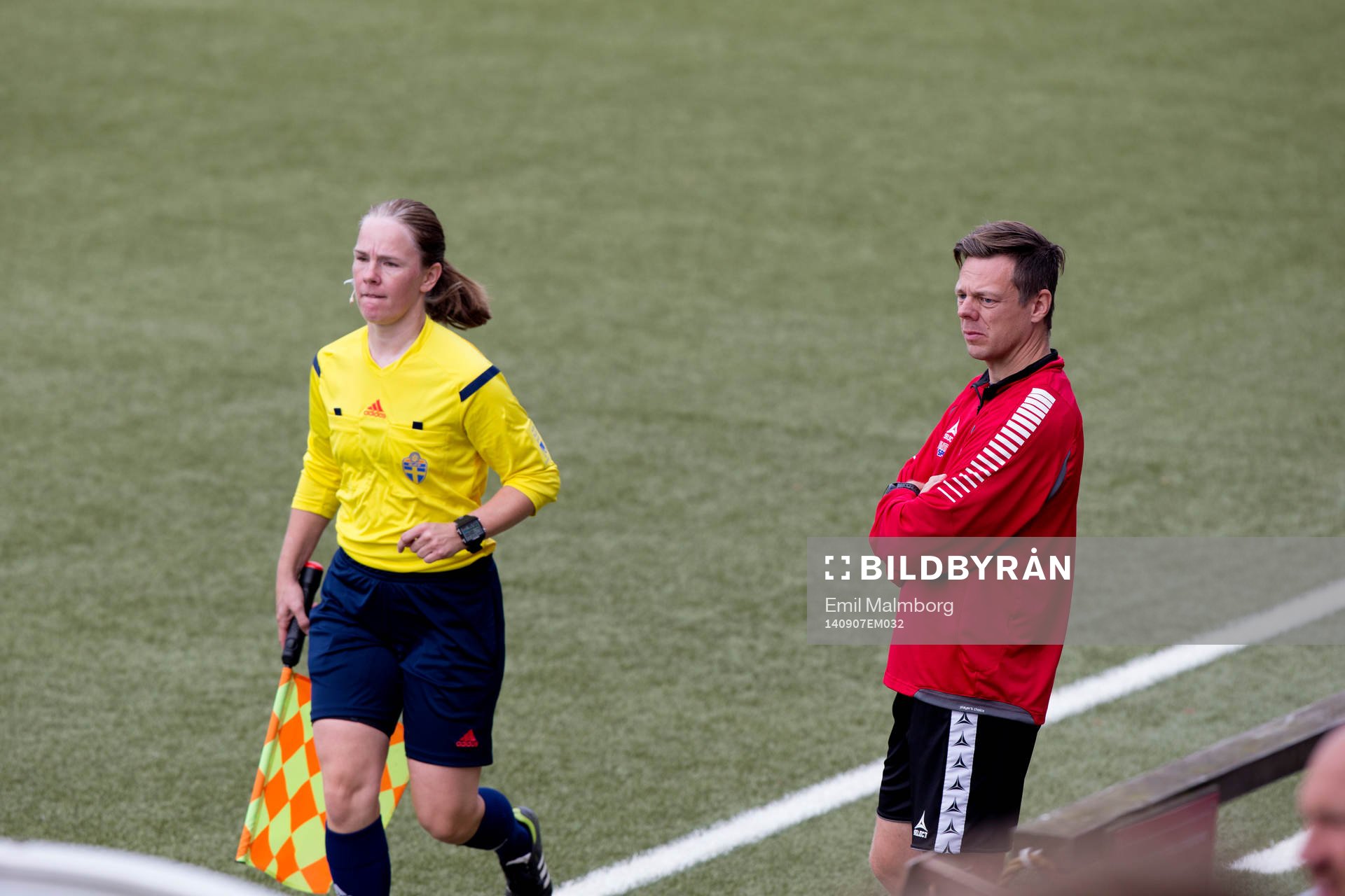 Markus Tilly tränare Rosengård under matchen i damallsvenskan mellan Rosengård och Kristianstad den 7 September 2014 i Malmö