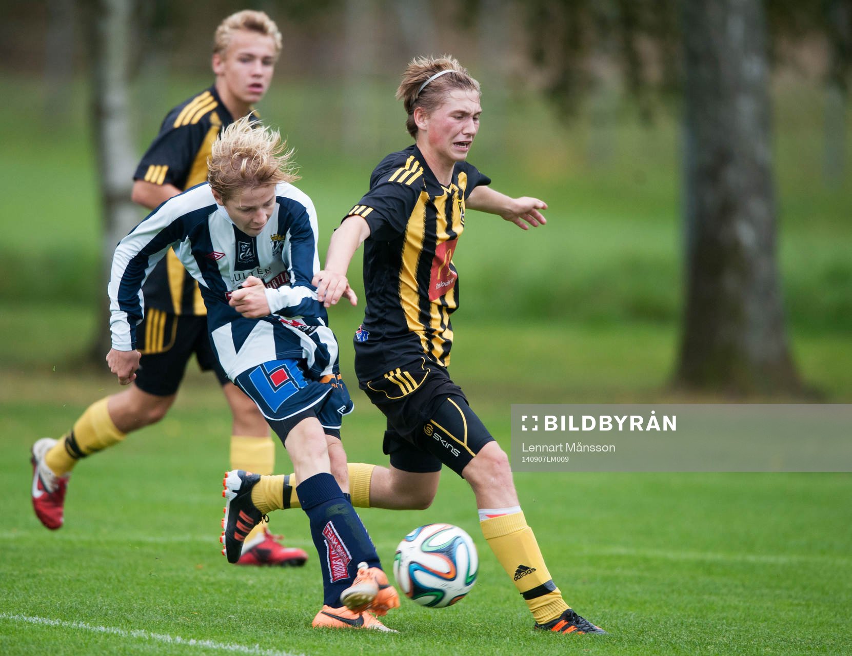 IFK Hässleholms Edvin Nilsson i matchen för 15-åringar