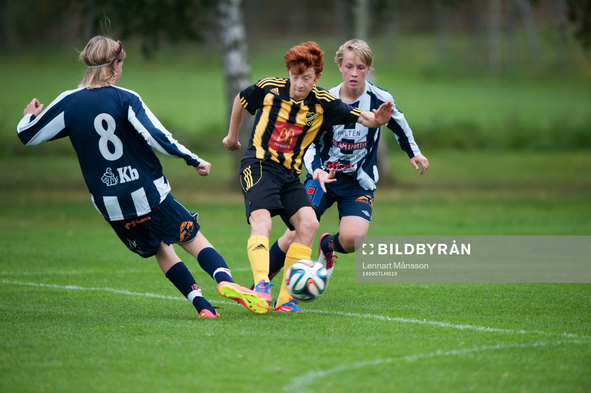 IFK Hässleholms Kevin Zenthio i matchen för 15-åringar