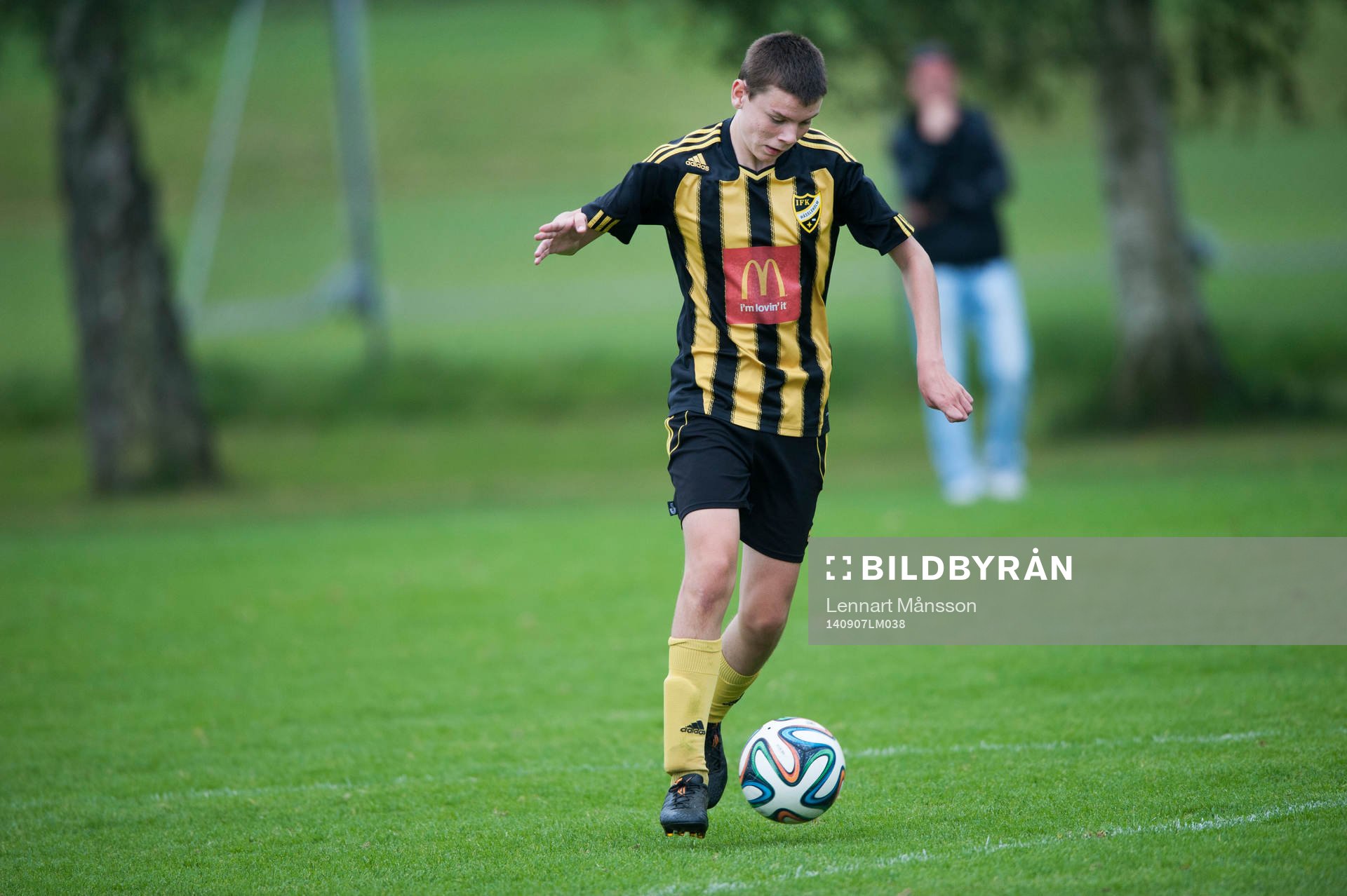 IFK Hässleholms Sonny Andersson  i matchen för