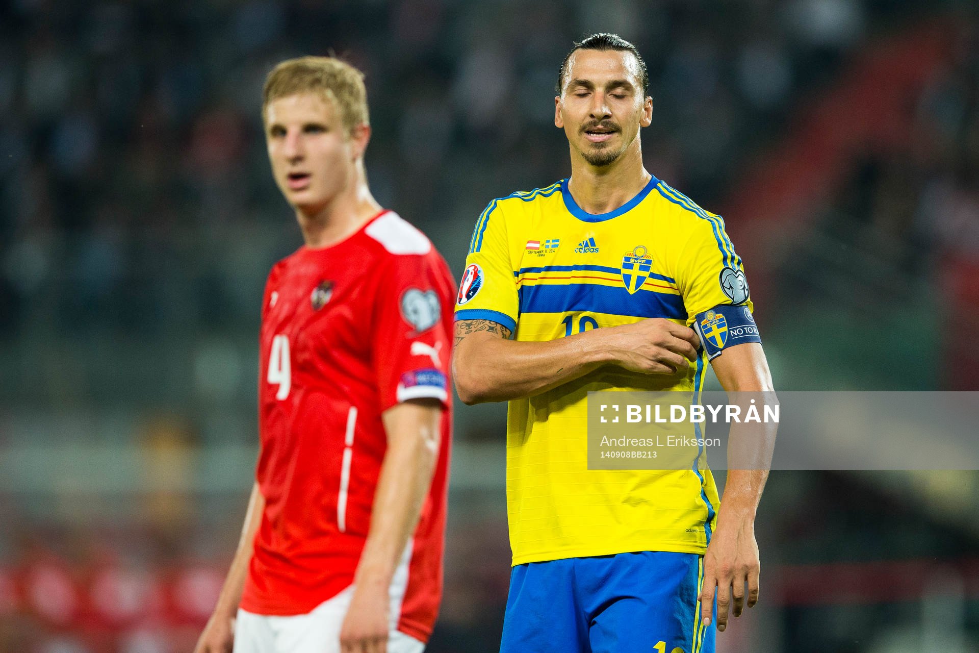 Sveriges Zlatan Ibrahimovic blundar