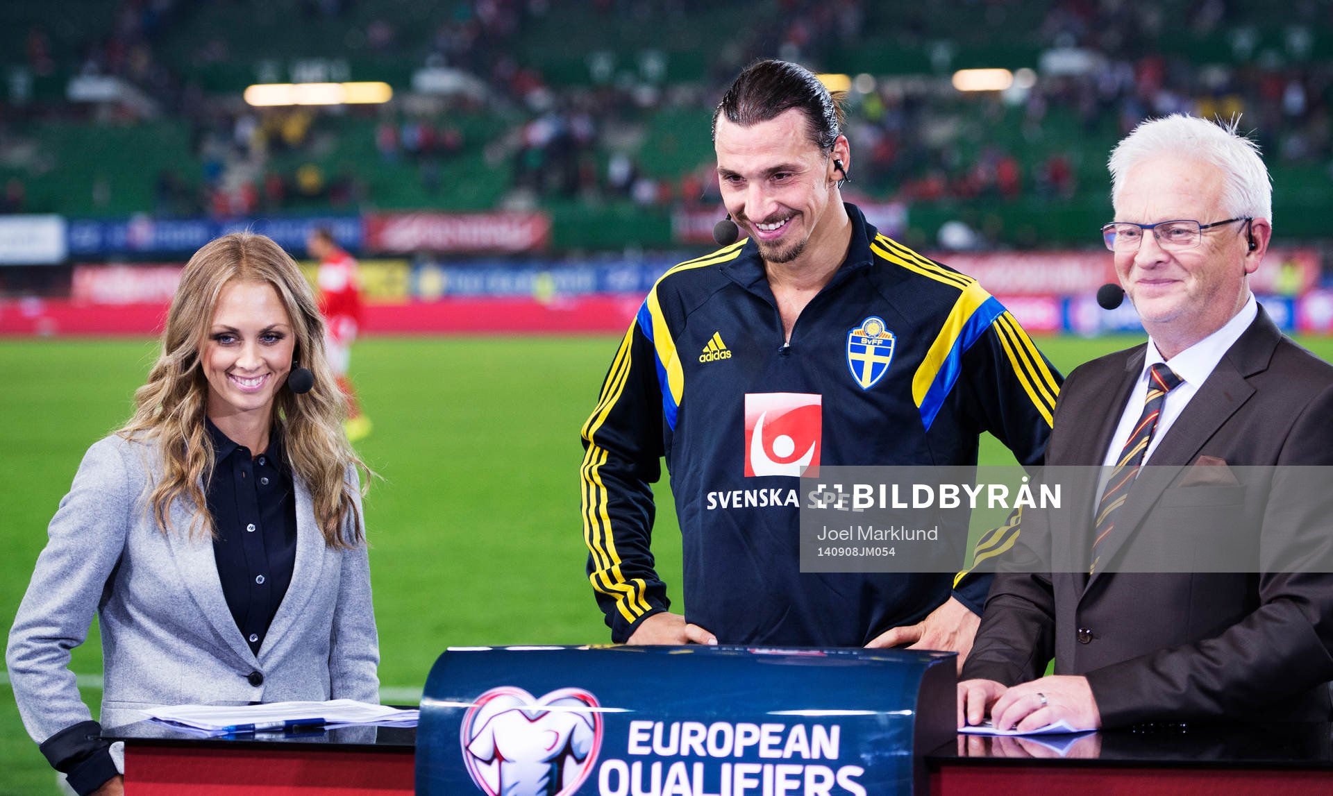 Karin Frick, Sveriges Zlatan Ibrahimovic och Hans Backe i
