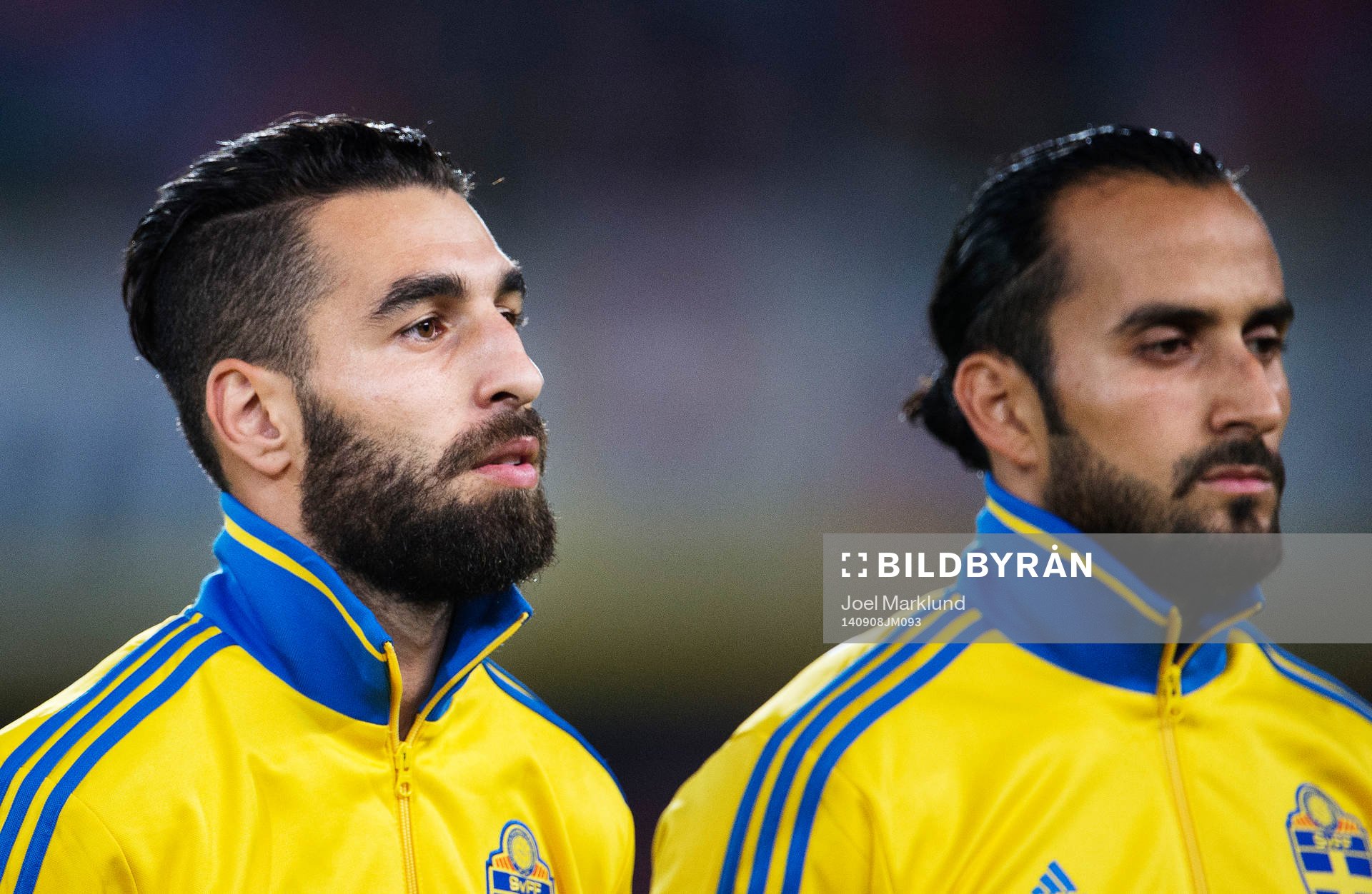 Sveriges Jimmy Durmaz och Erkan Zengin
