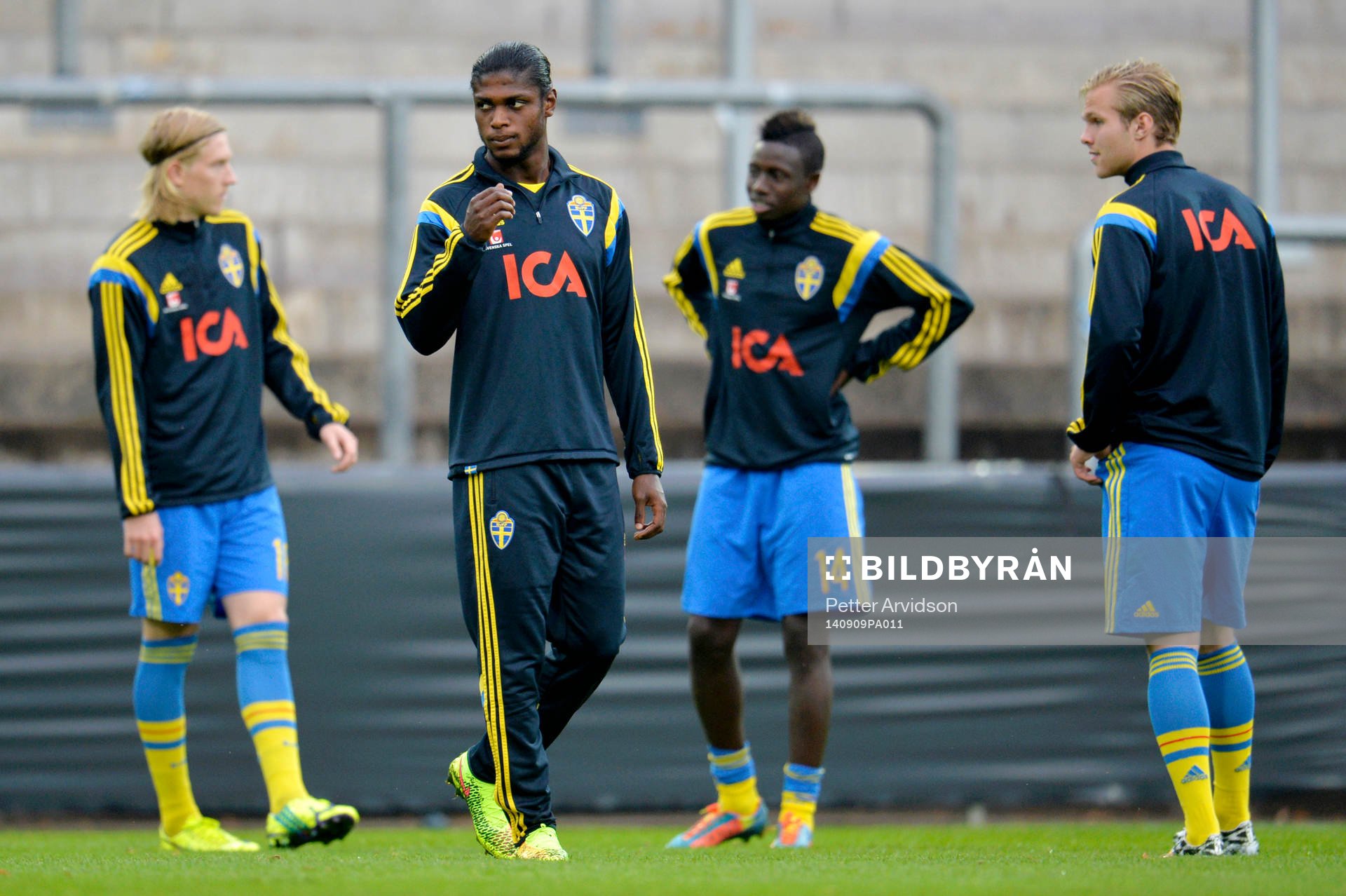 Sveriges Simon Kroon, Joseph Baffo, Pa Konate och Gustav