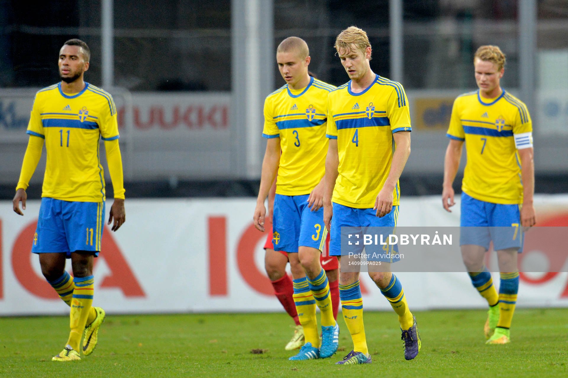 Sveriges Isaac Kiese Thelin, Sebastian Holmén, Filip