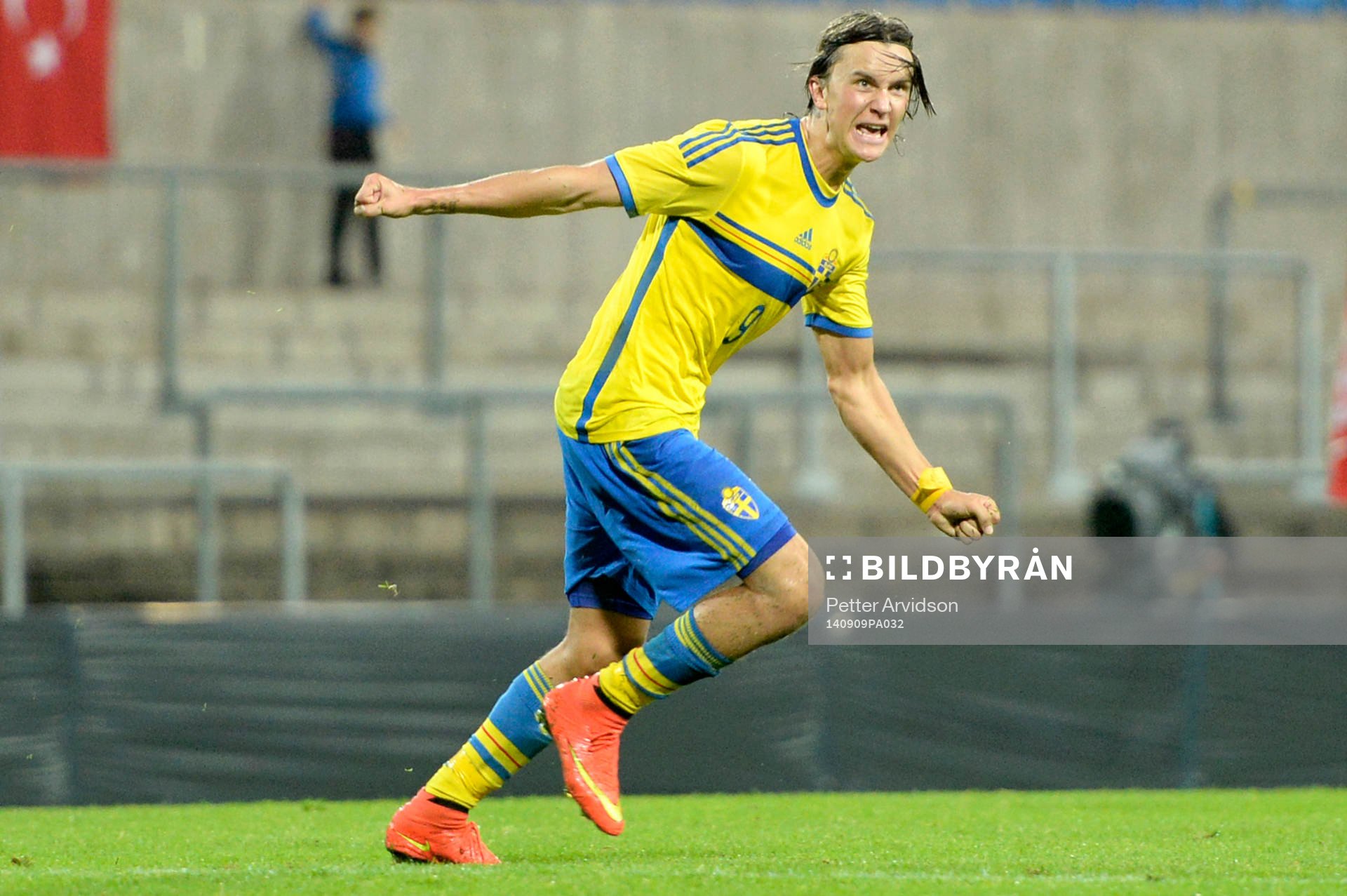 Sveriges Kristoffer Olsson jublar