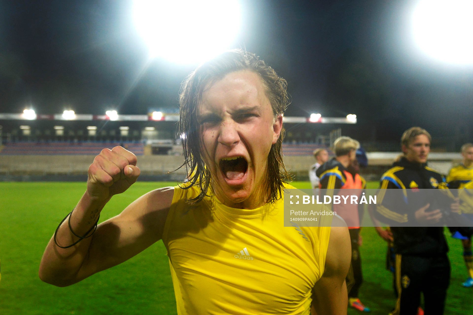 Sveriges Kristoffer Olsson jublar