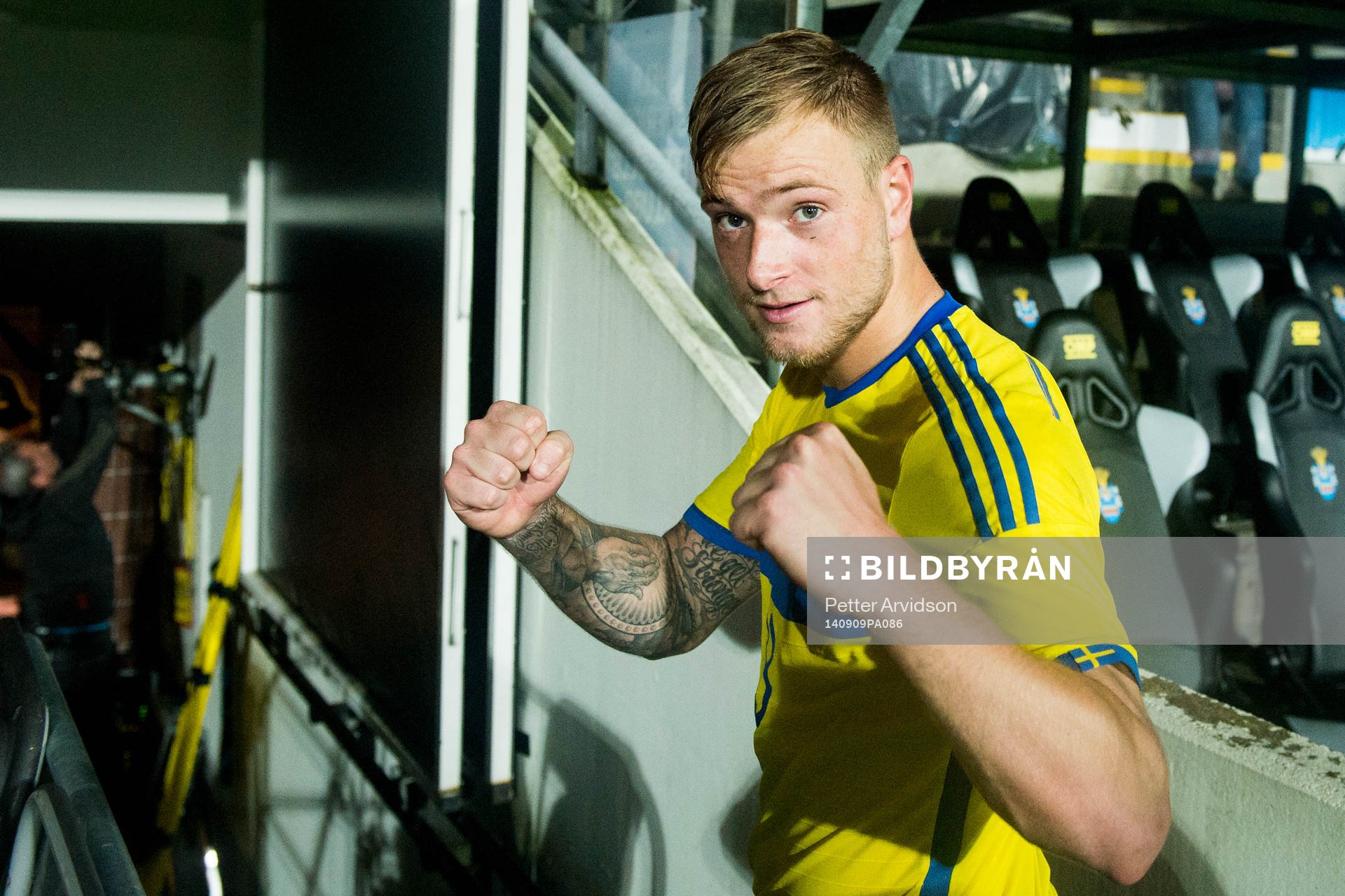 Sveriges John Guidetti jublar