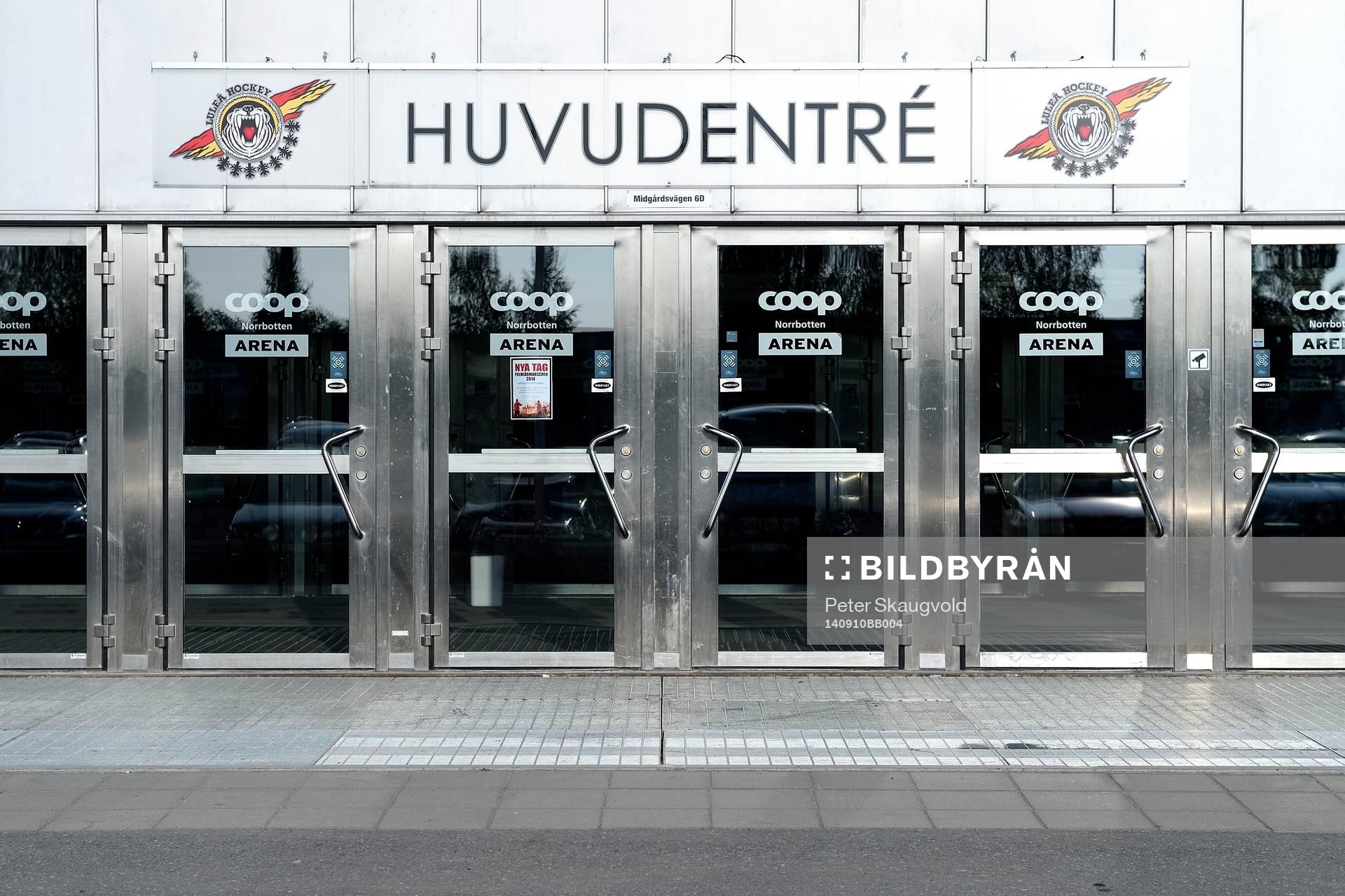 Norrbotten Coop Arena innan ishockeymatchen i SHL mellan