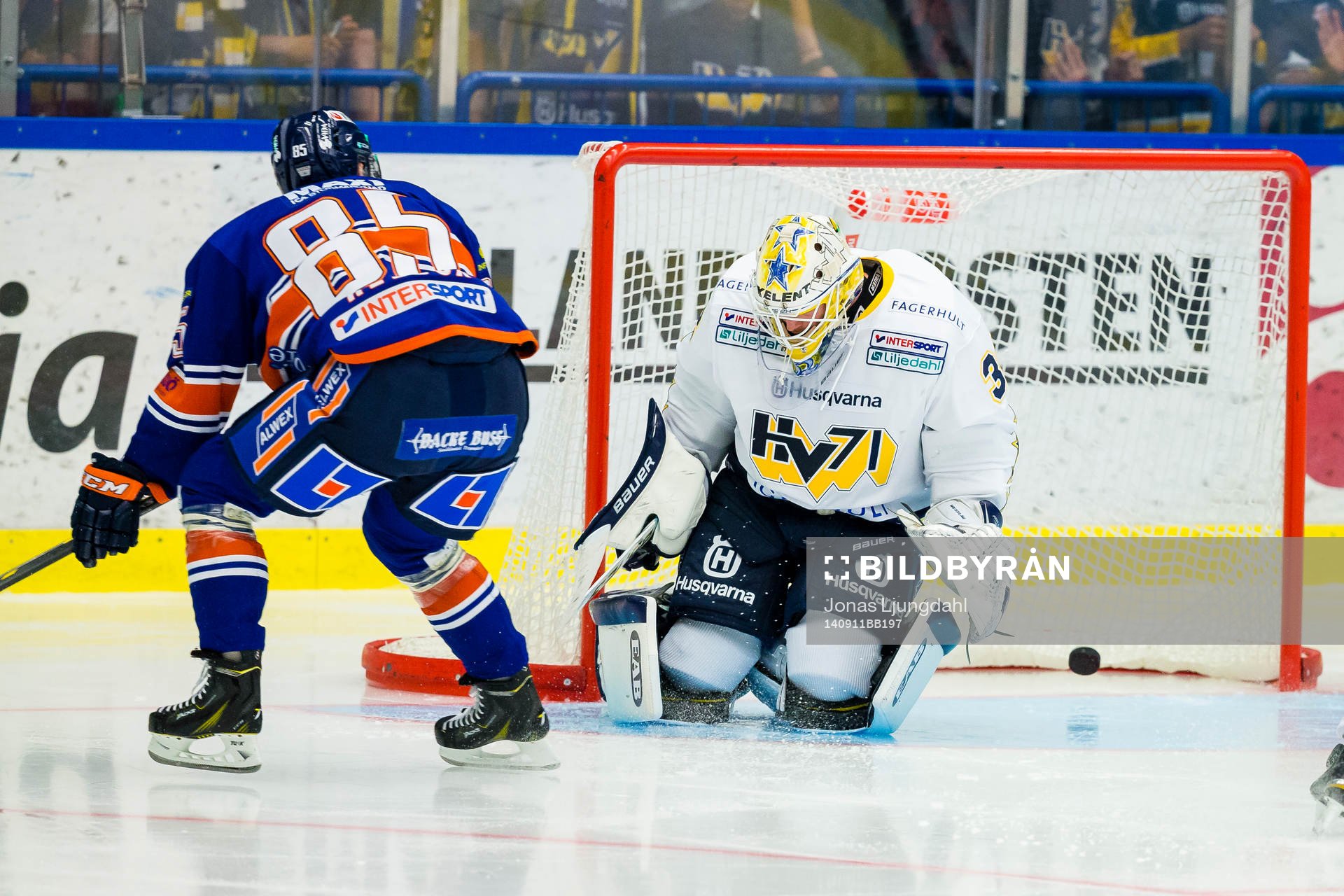 Växjös Liam Reddox gör 1-0 målet
