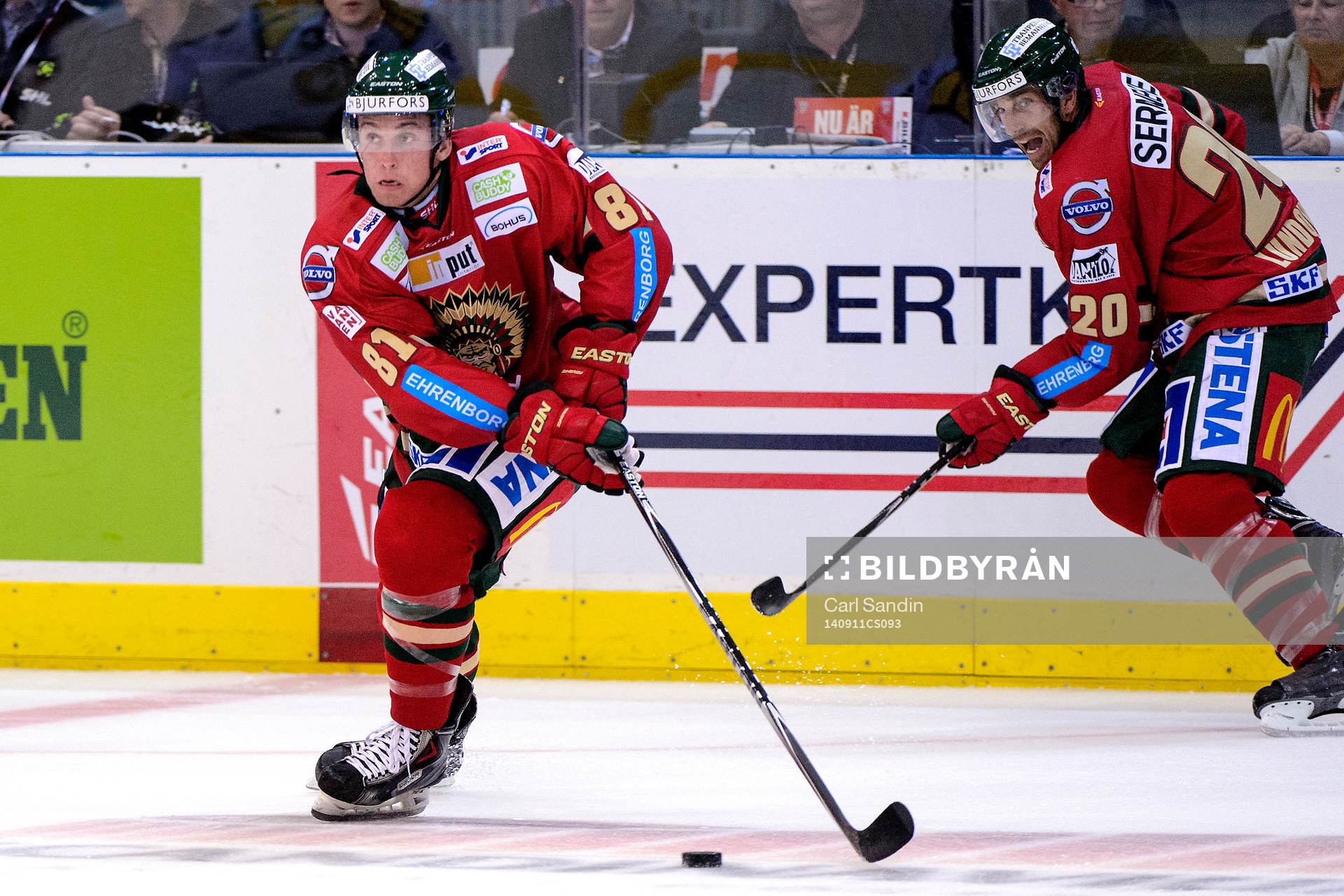 Frölundas Luke Moffat och Joel Lundqvist