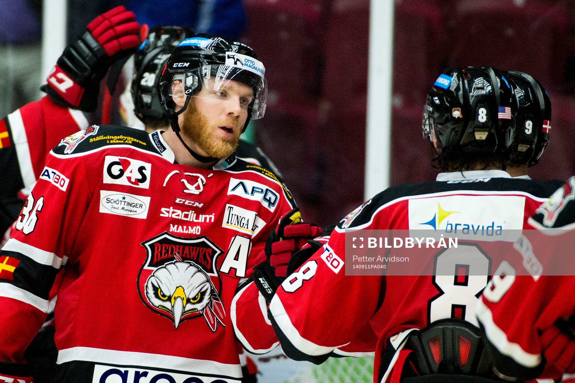 Malmö Redhawks David Liffiton jublar