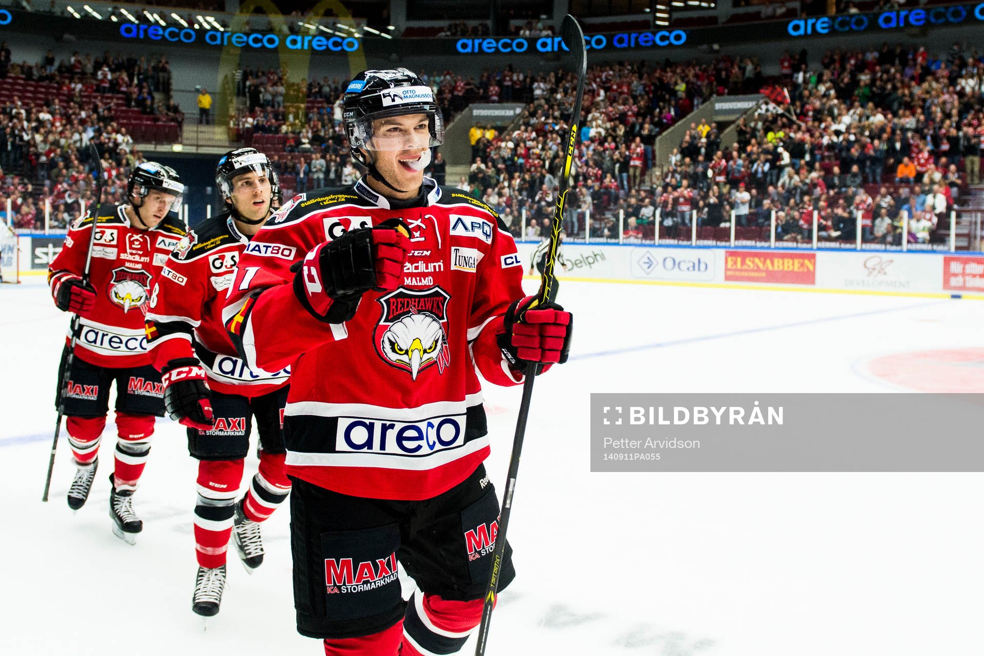 Malmö Redhawks Björn Svensson jublar