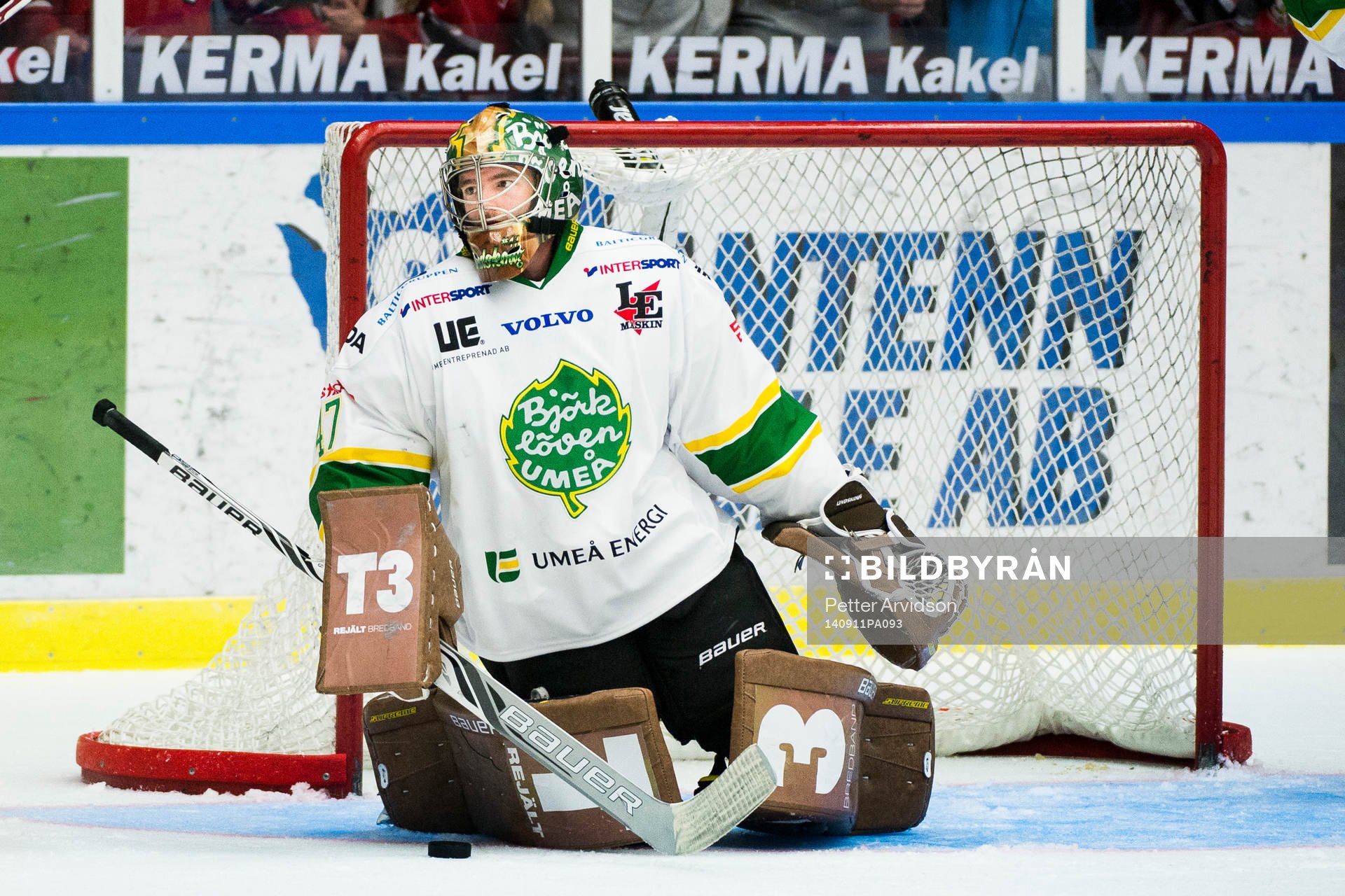 Björklövens målvakt Kevin Lindskoug