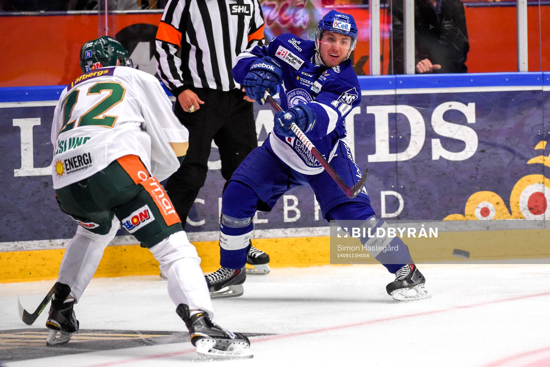 Leksands Brian Connelly och Färjestads Marius Holtet