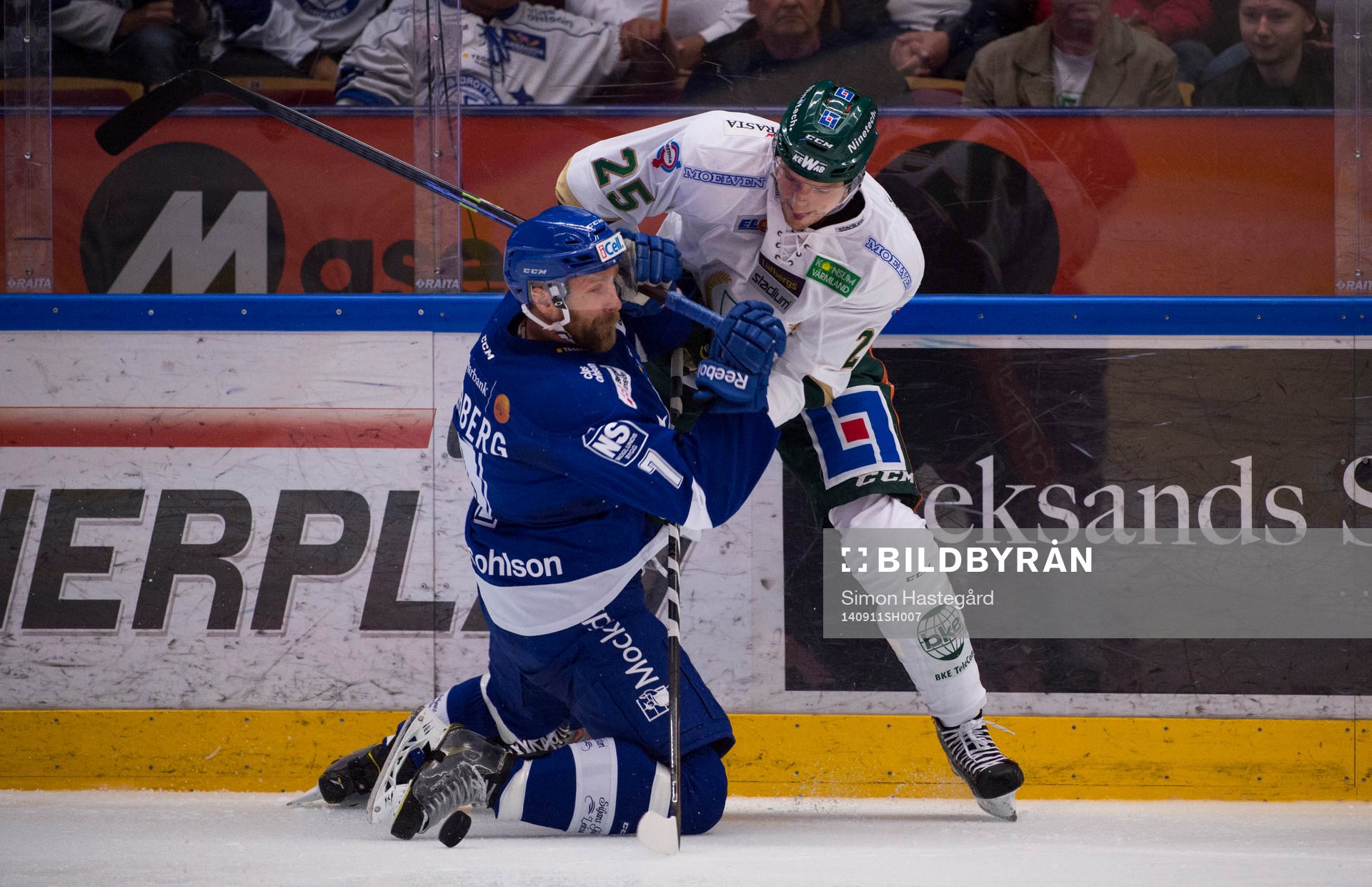 Leksands Johan Svedberg och Färjestads Anton Hedman