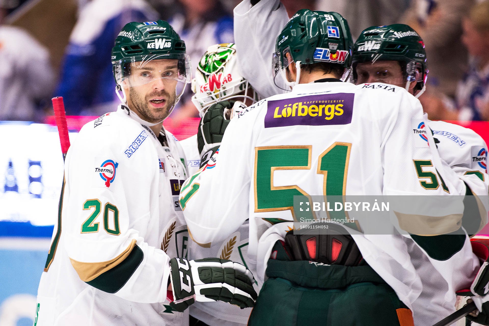 Färjestads Jakub Klepis jublar