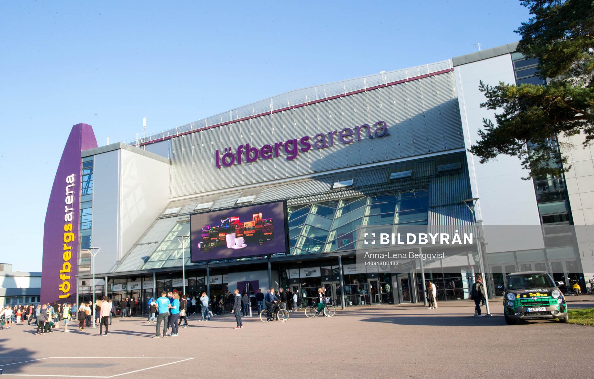 Löfbergs Arena innan ishockeymatchen i SHL mellan
