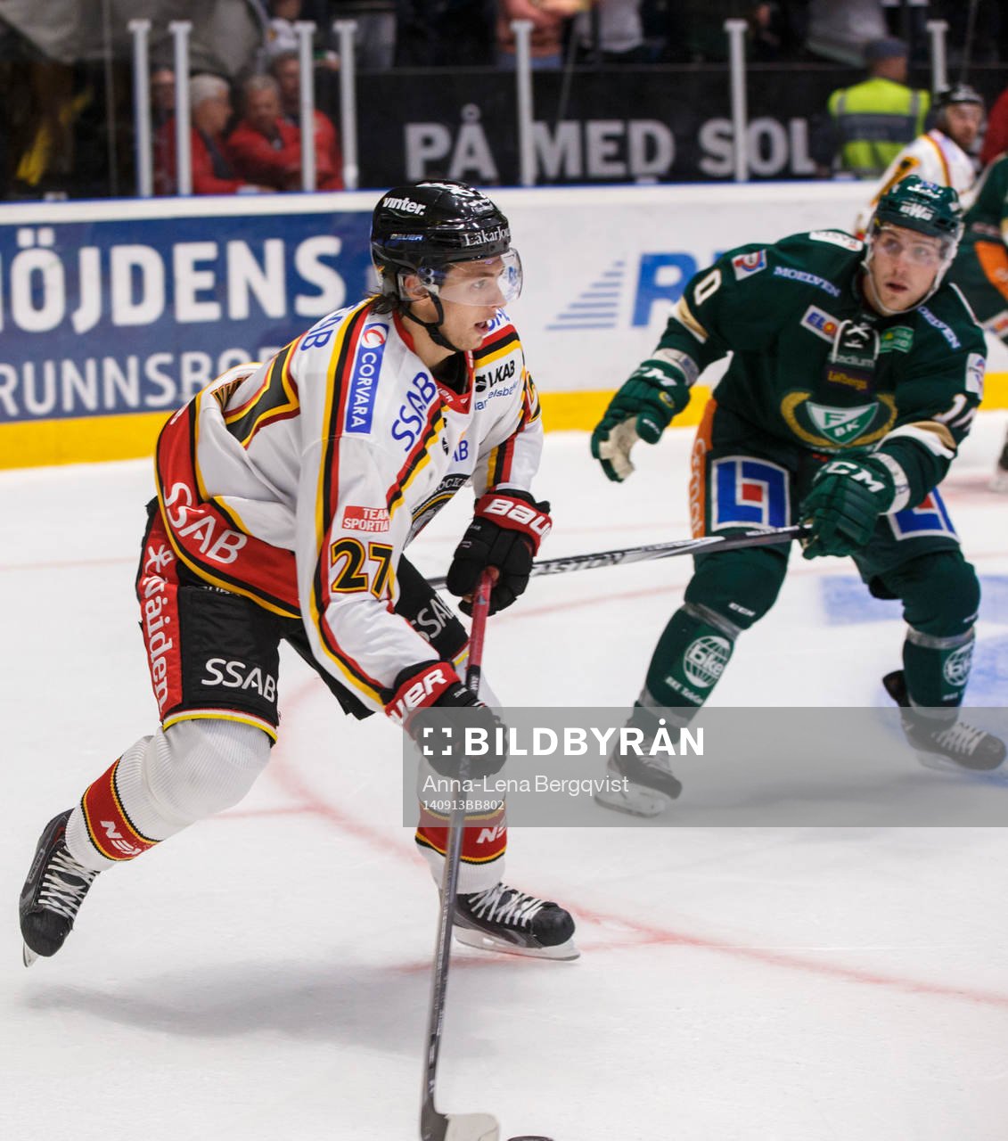 Luleås Daniel Zaar och Färjestads Shawn Lalonde