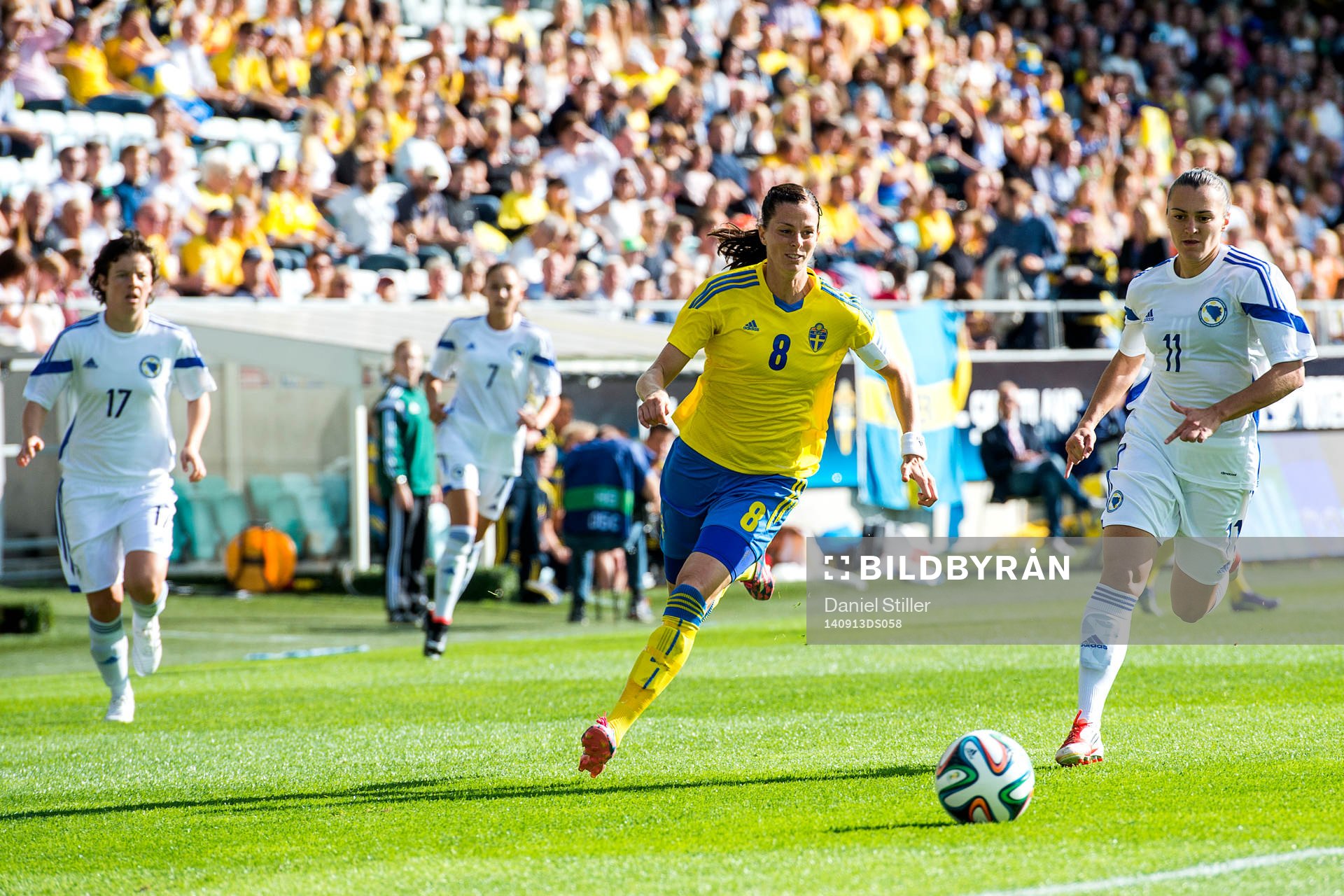 Sveriges Lotta Schelin och Bosniens Lidija Kulis